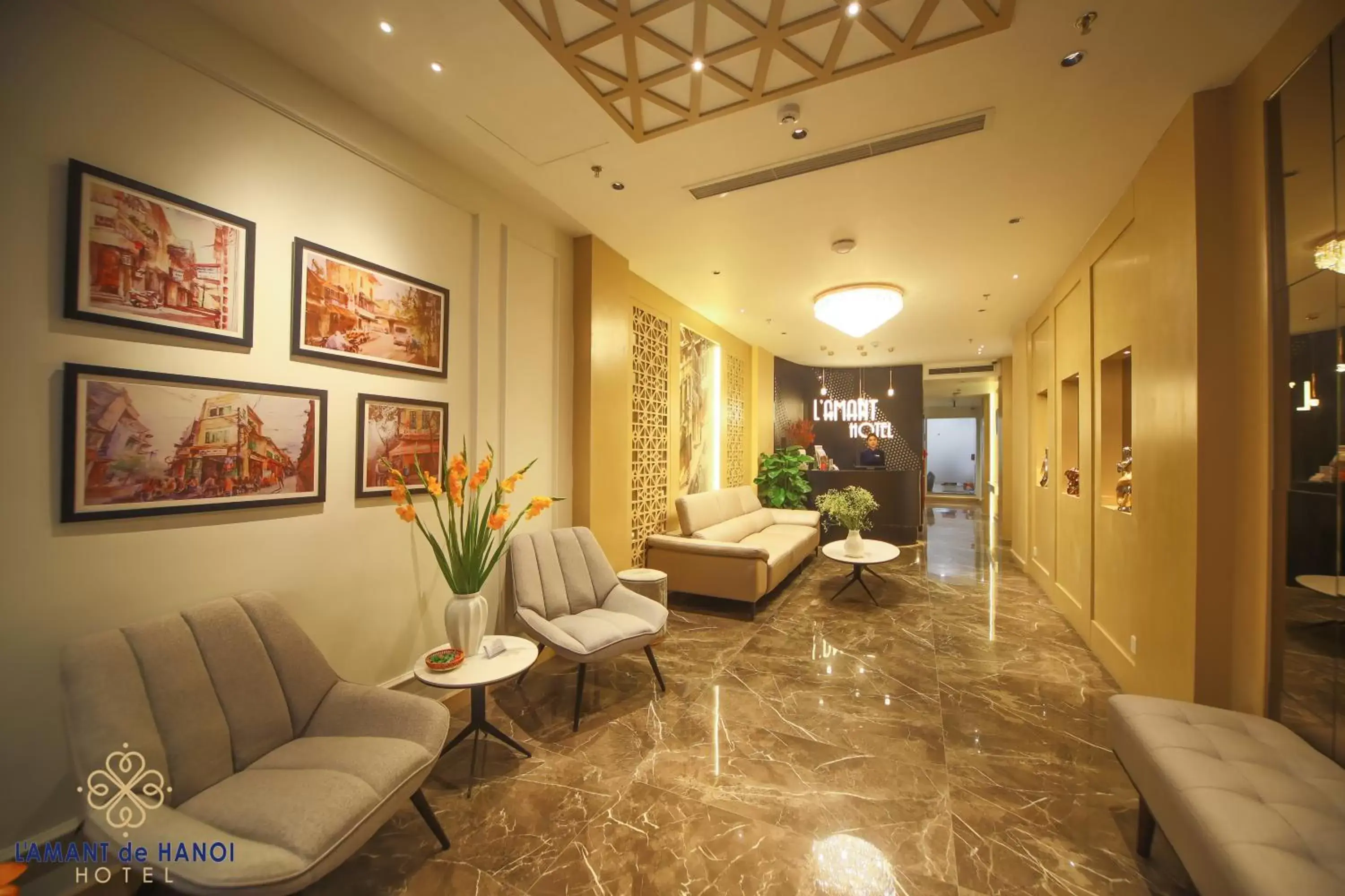 Living room in L'amant de Hanoi Hotel - khách sạn Lamant de Hà Nội Living room in L'amant de Hanoi Hotel - khách sạn Lamant de Hà Nội