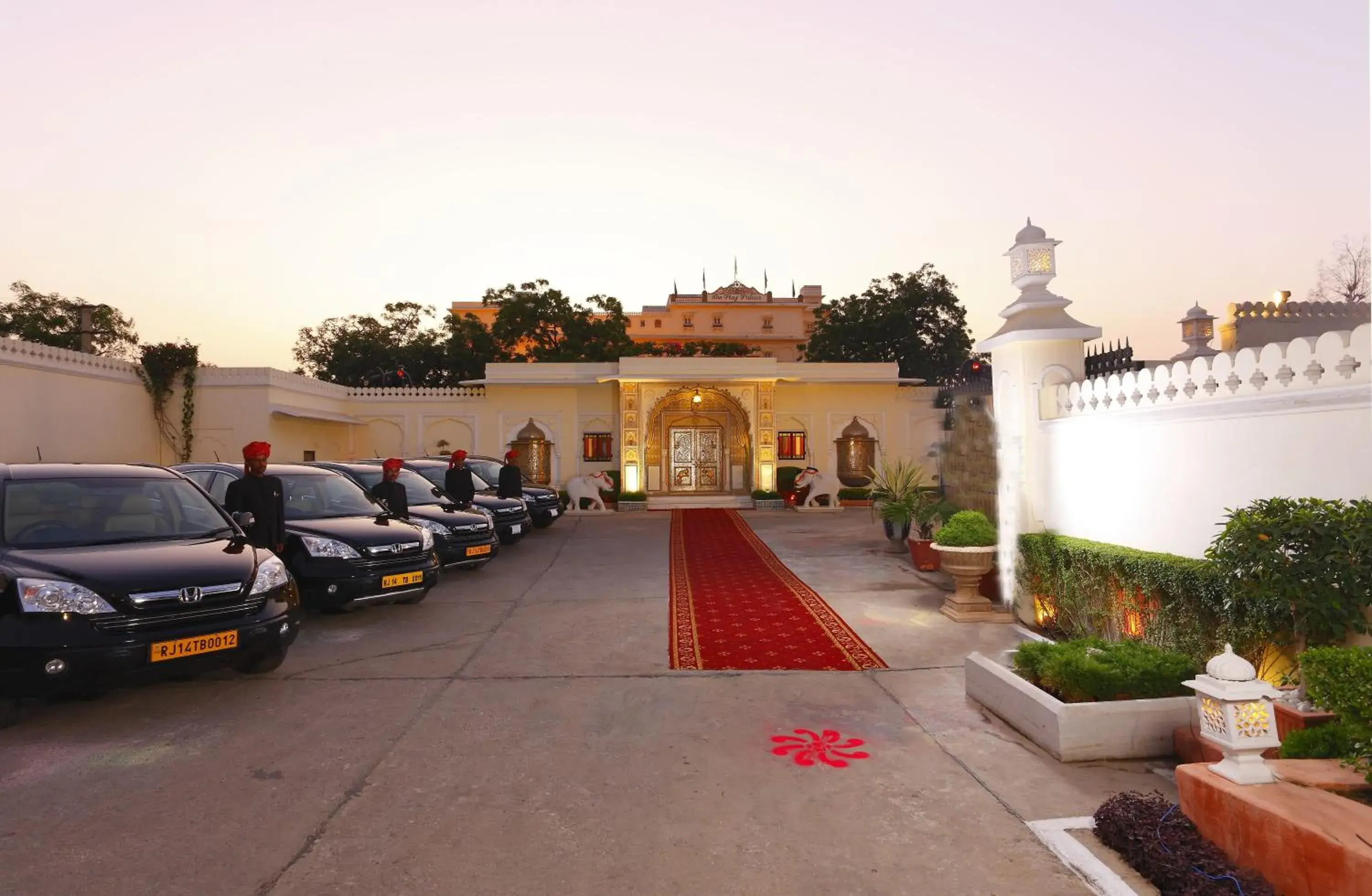 Parking in The Raj Palace (Small Luxury Hotels of the World)