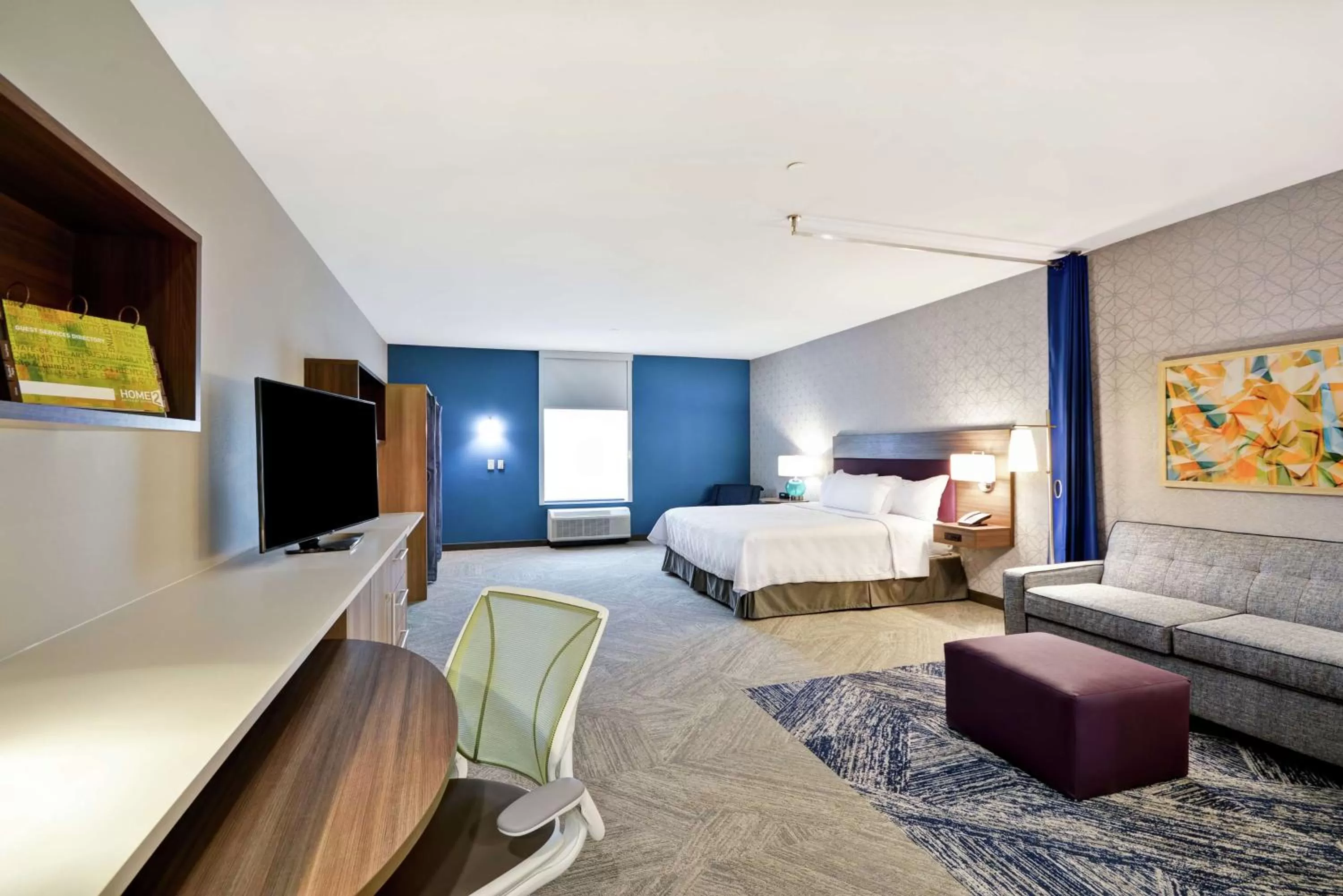 Bedroom, Bed in Home2 Suites Plano Legacy West