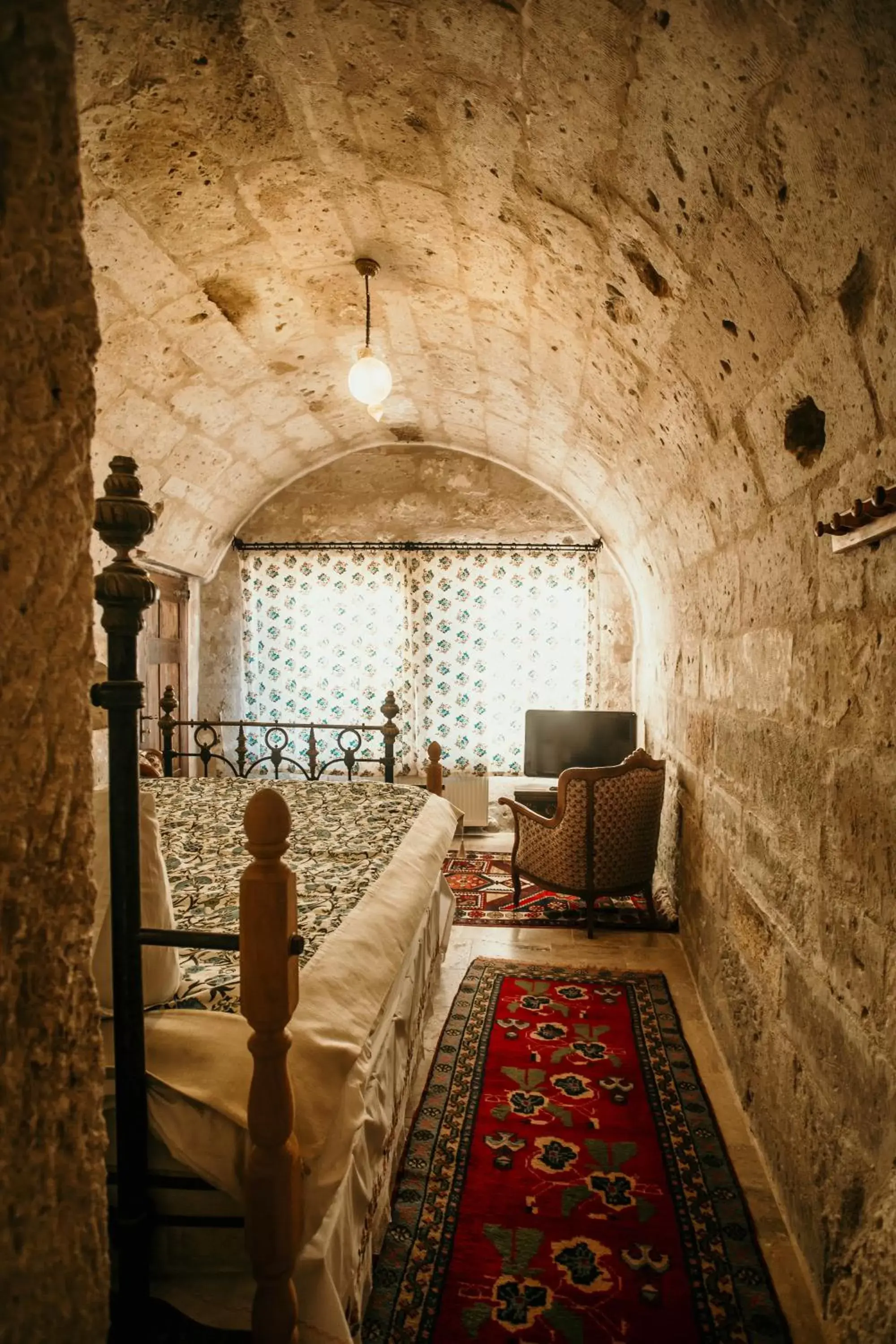 Seating area in Village Cave House Hotel