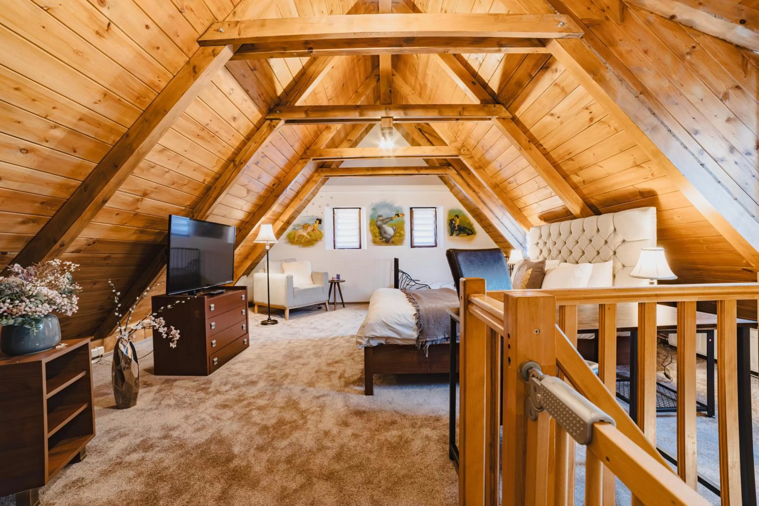 Photo of the whole room, Bed in ALBERT RESIDENCE Brasov with complimentary parking and 10 percent Food and Drinks