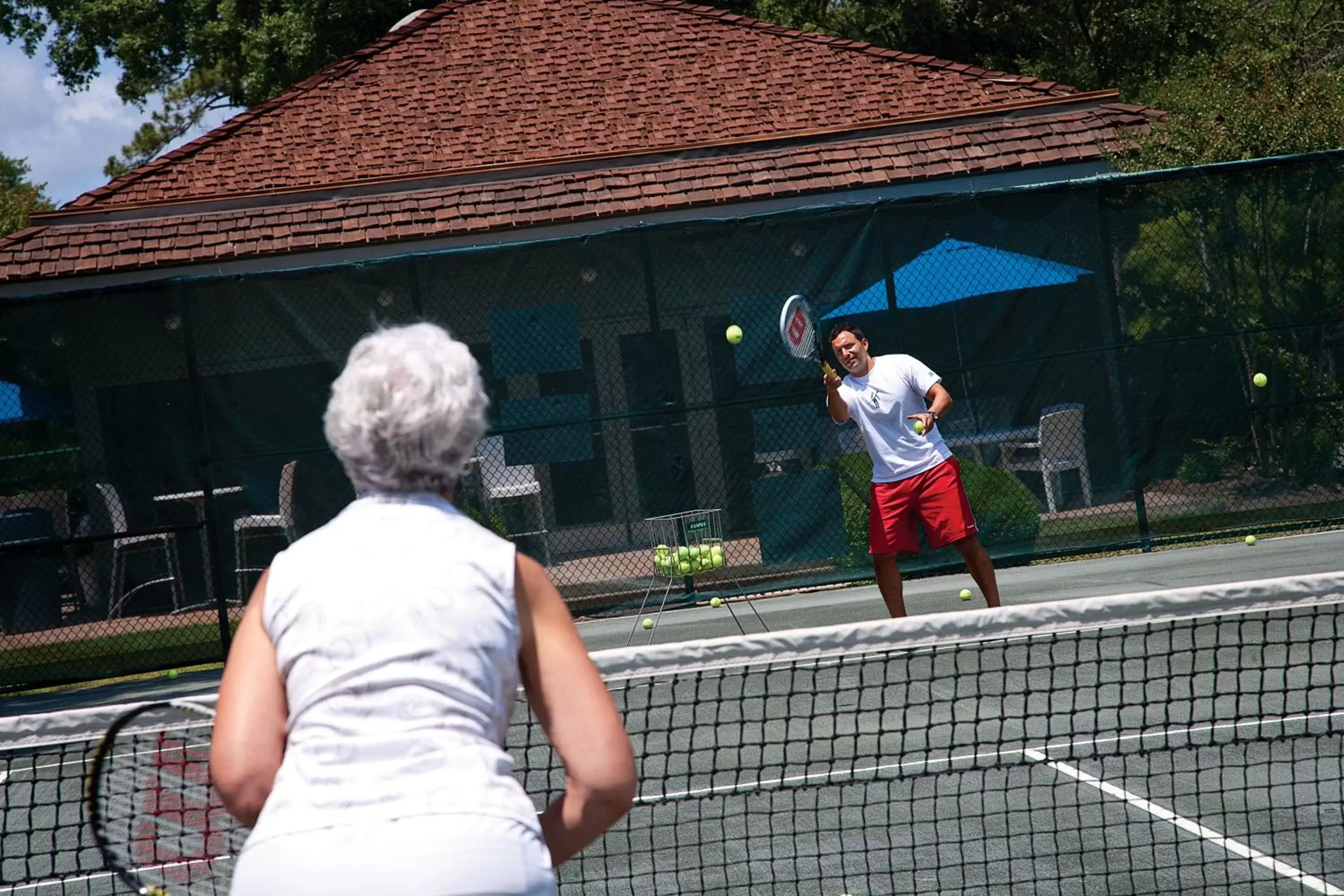 Tennis court in Ocean Creek Resort