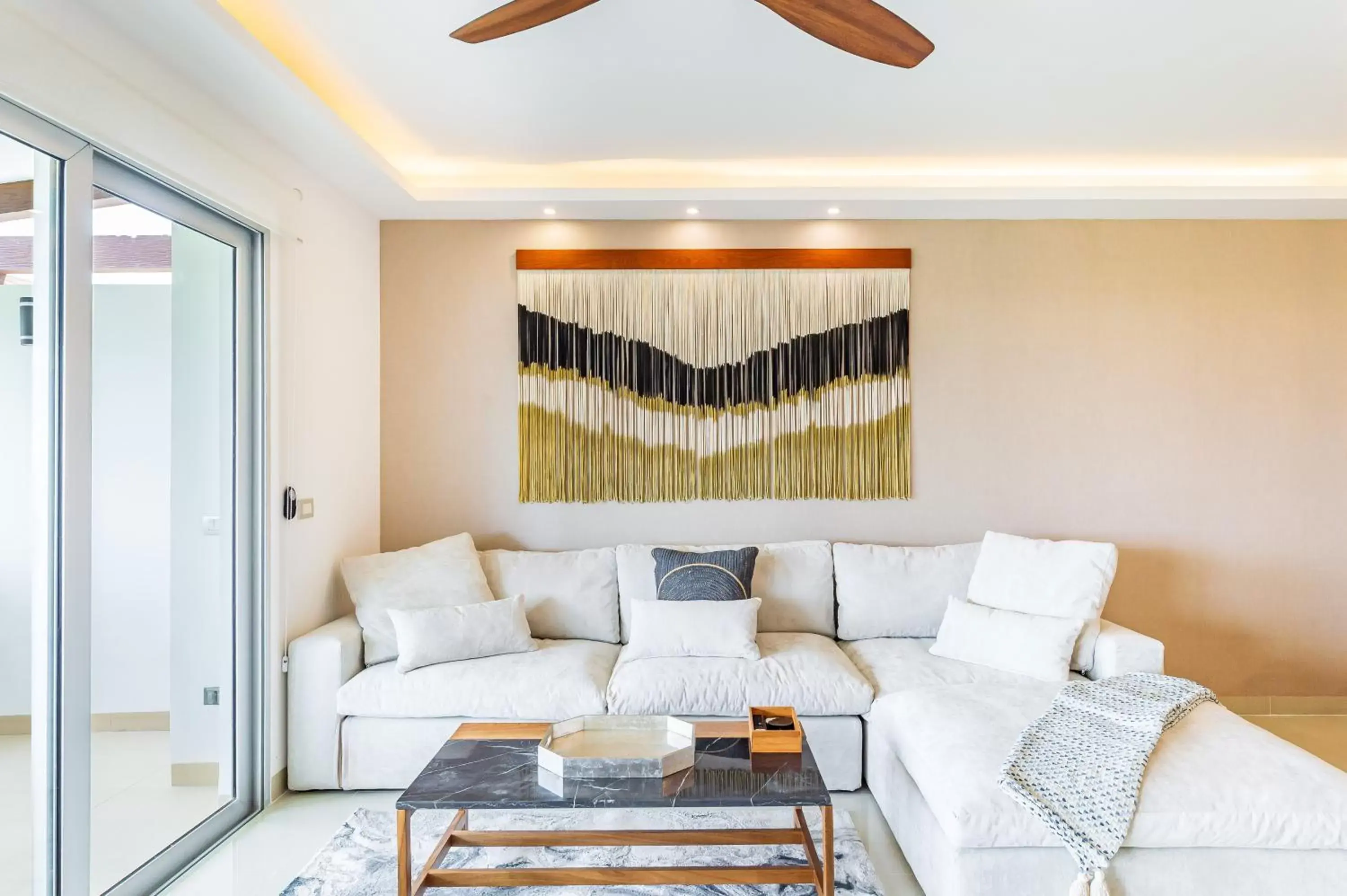 Seating Area in Mareazul Beach Front Condos At playa del Carmen