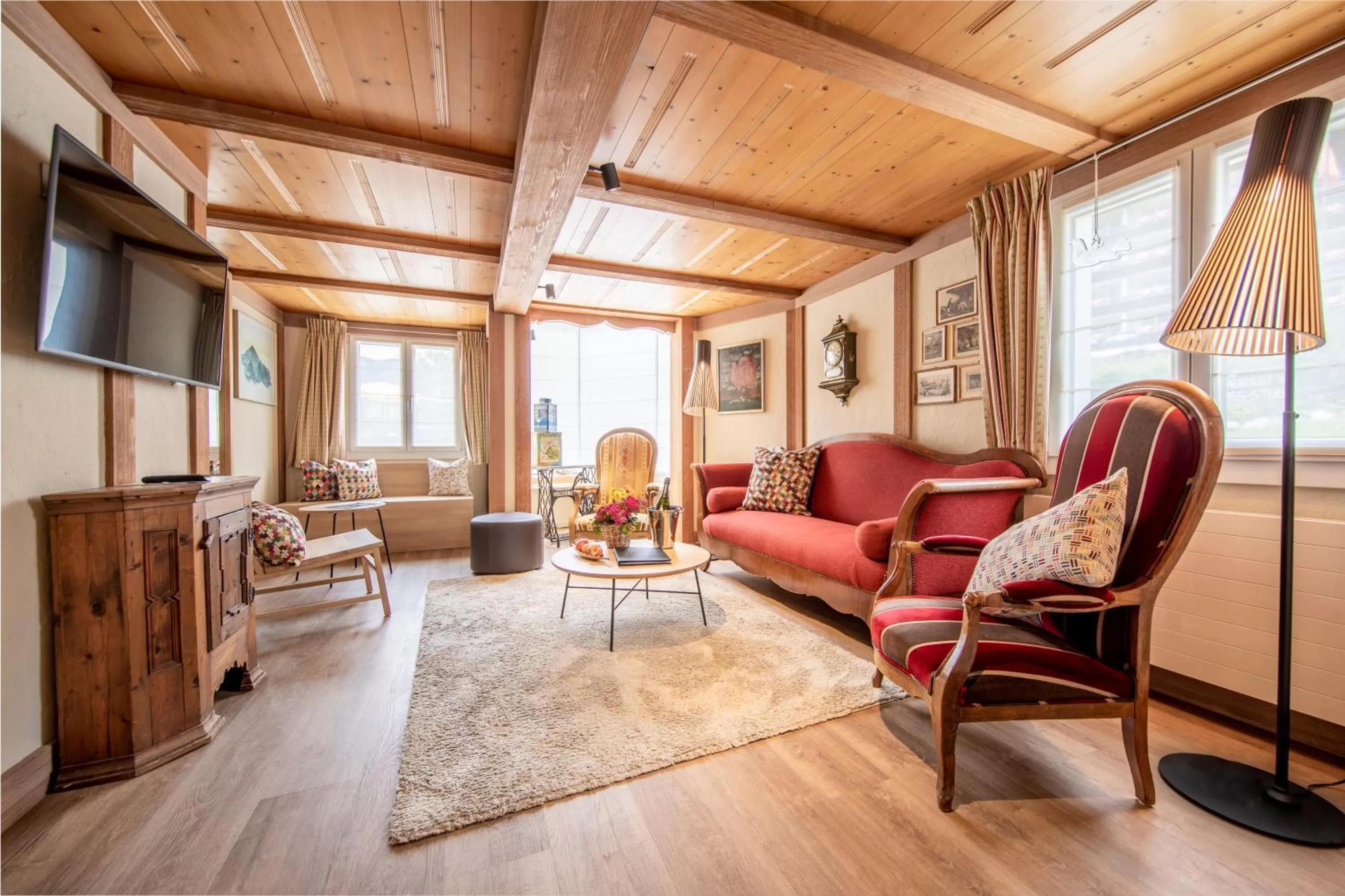 Living room in Hotel Kreuz & Post Grindelwald
