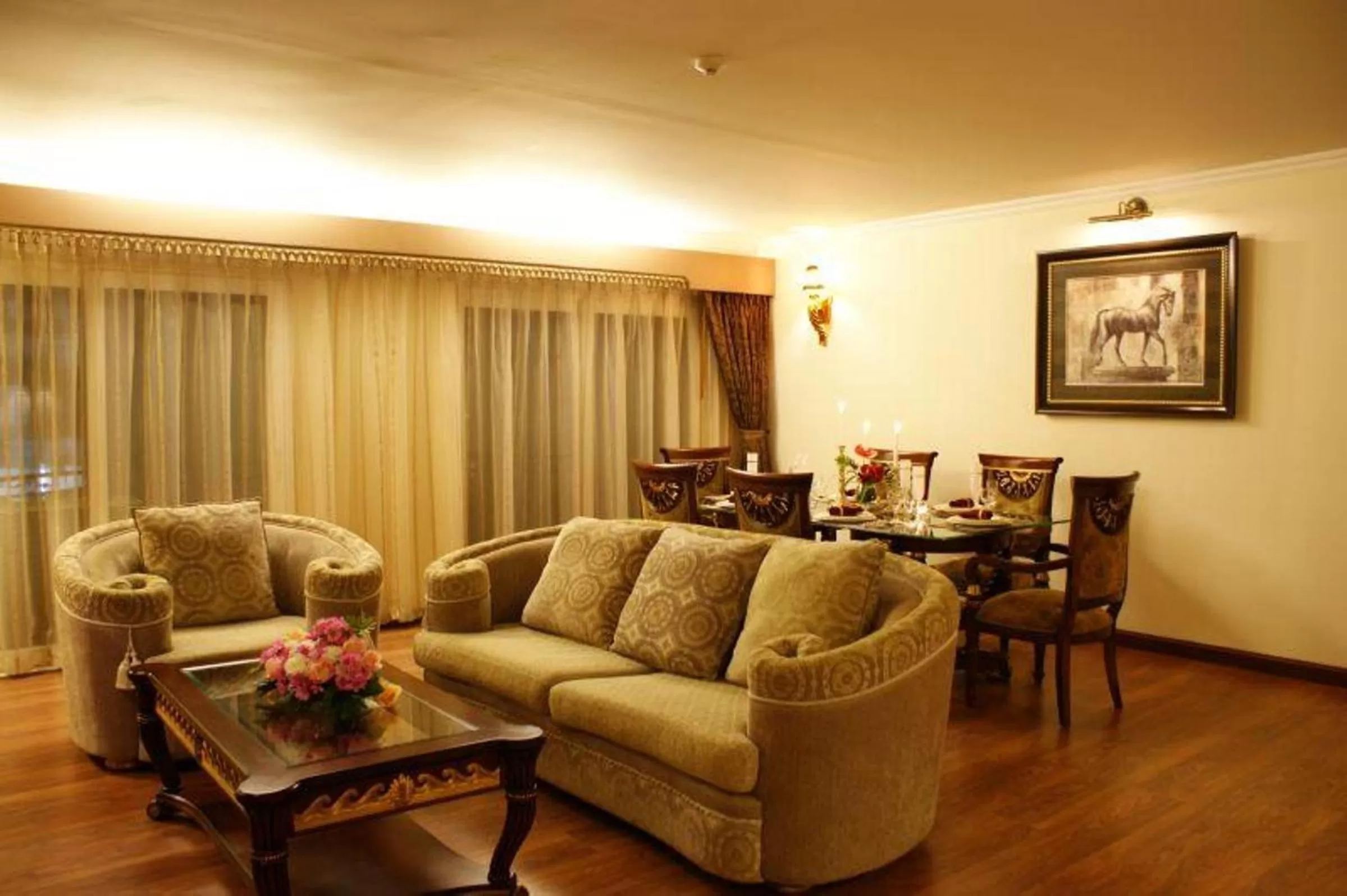 Seating area in LK Metropole