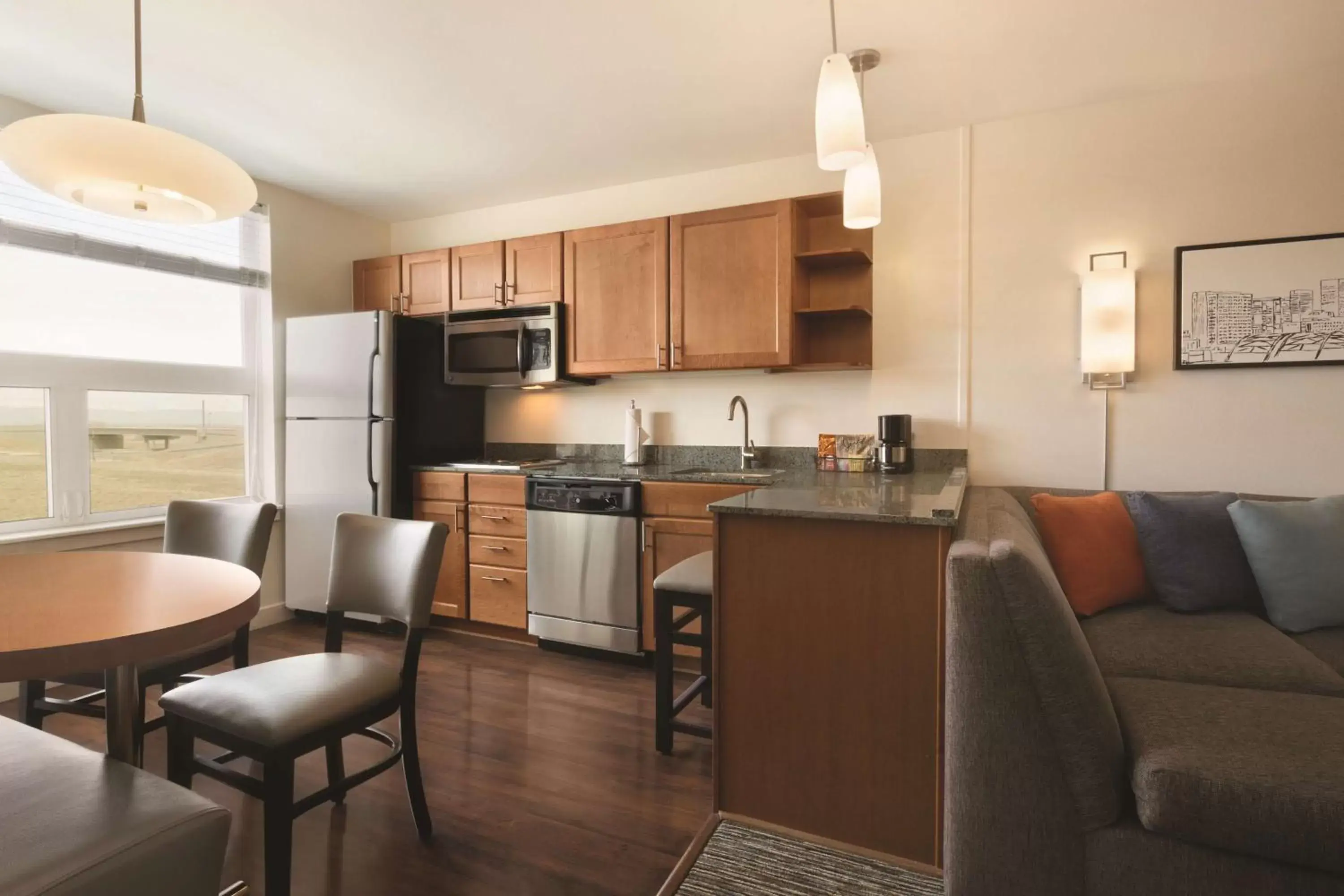 Photo of the whole room, Kitchen/Kitchenette in Hyatt House Denver Airport