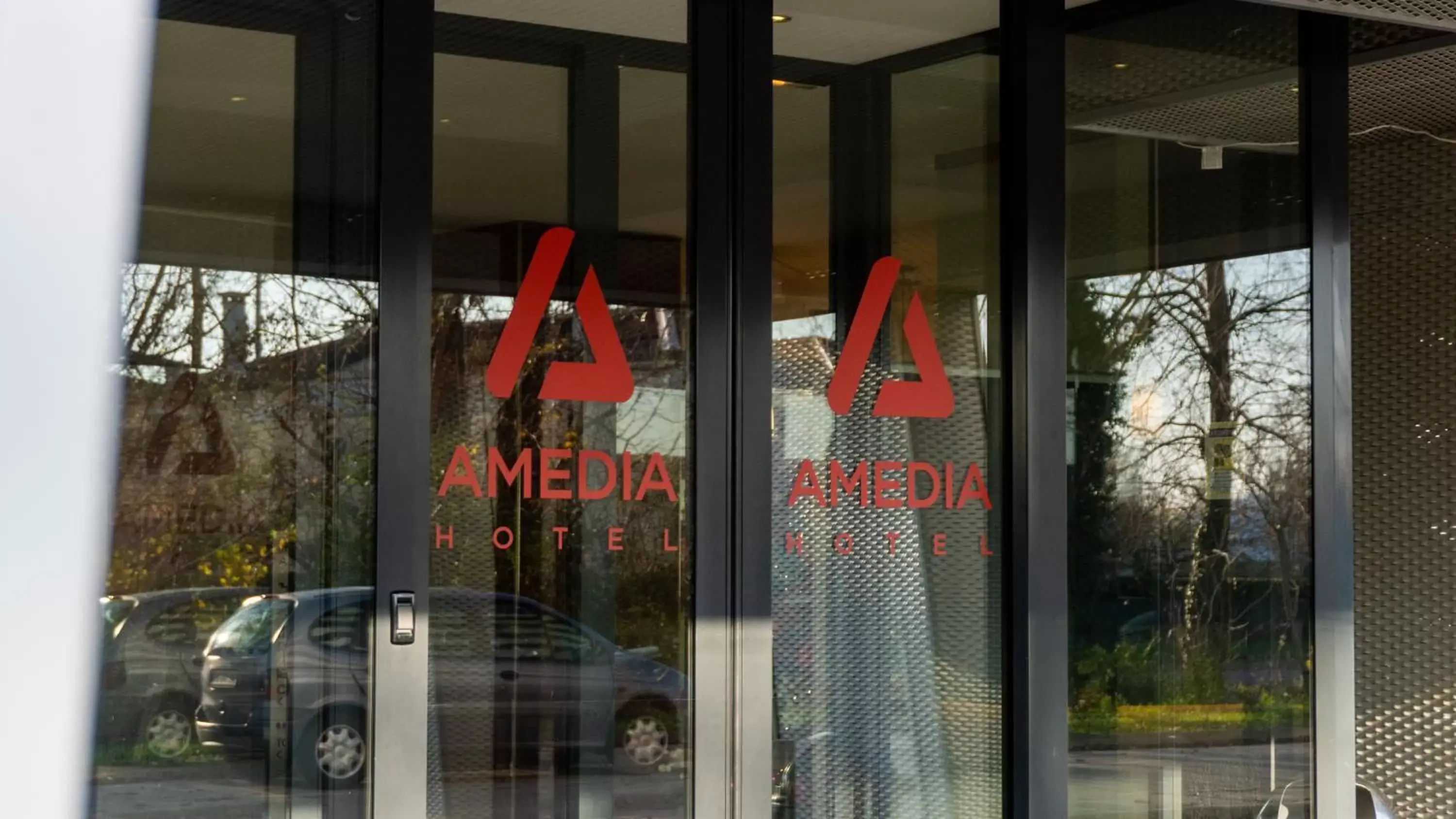 Facade/entrance in AMEDIA Hotel