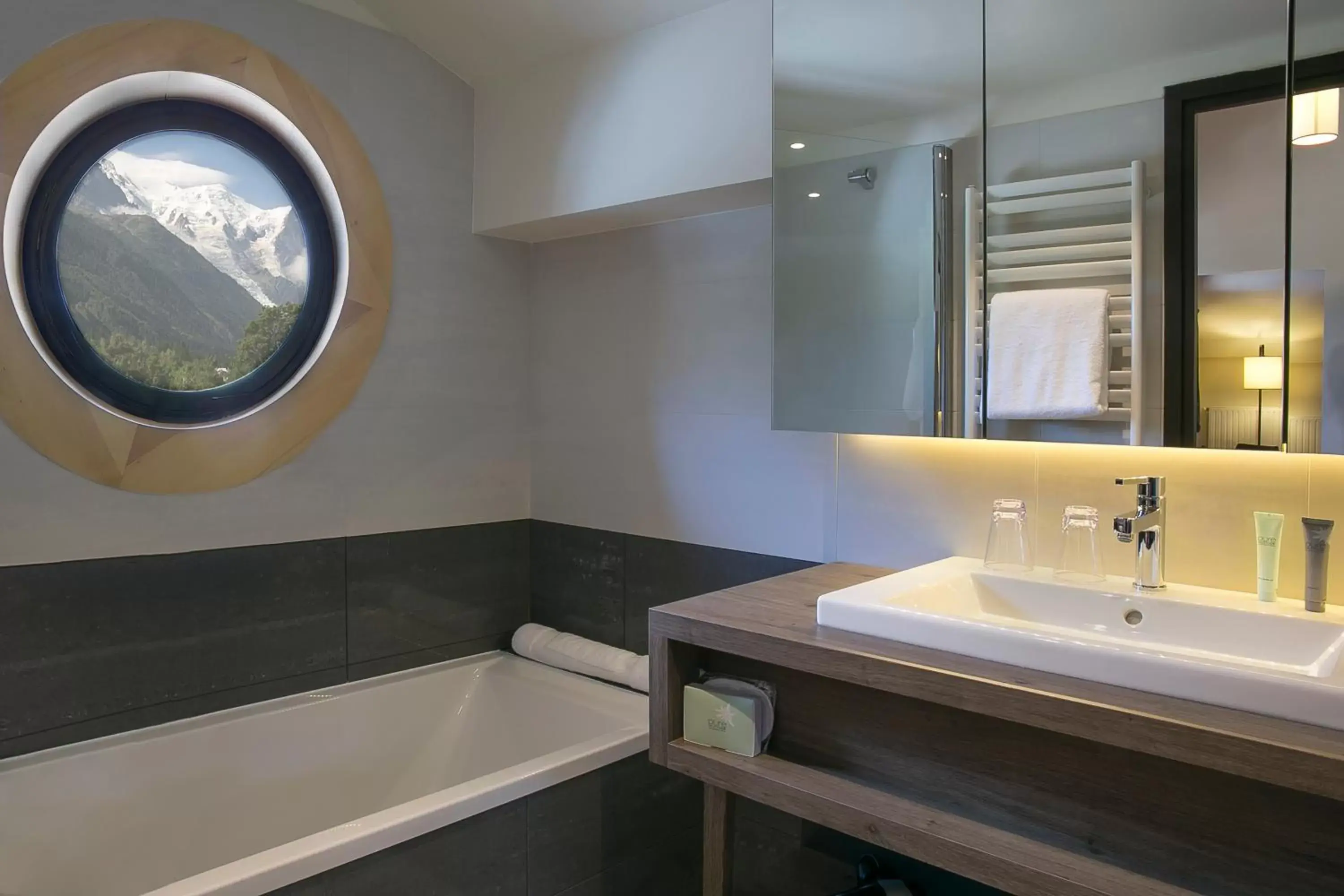 Bathroom in Excelsior Chamonix Hôtel & Spa Bathroom in Excelsior Chamonix Hôtel & Spa