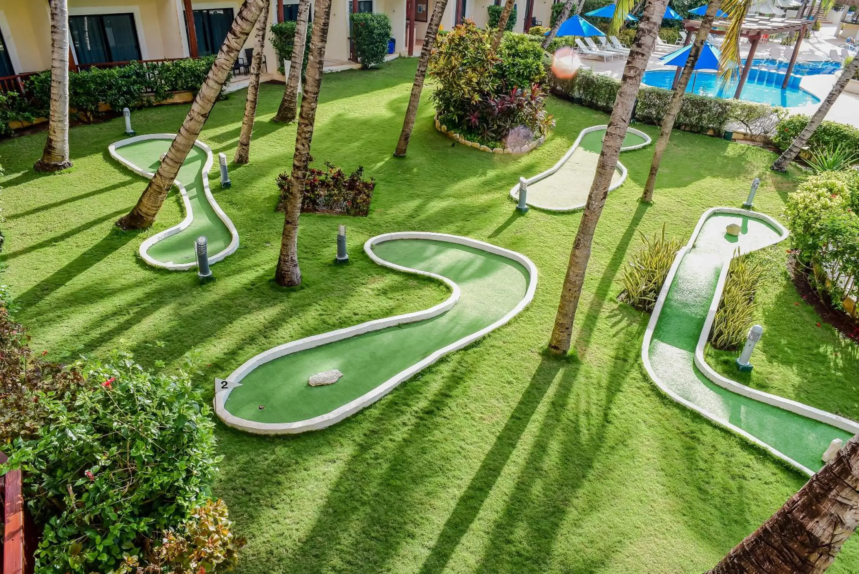 Minigolf, Bird's-eye View in The Reef Coco Beach & Spa- Optional All Inclusive