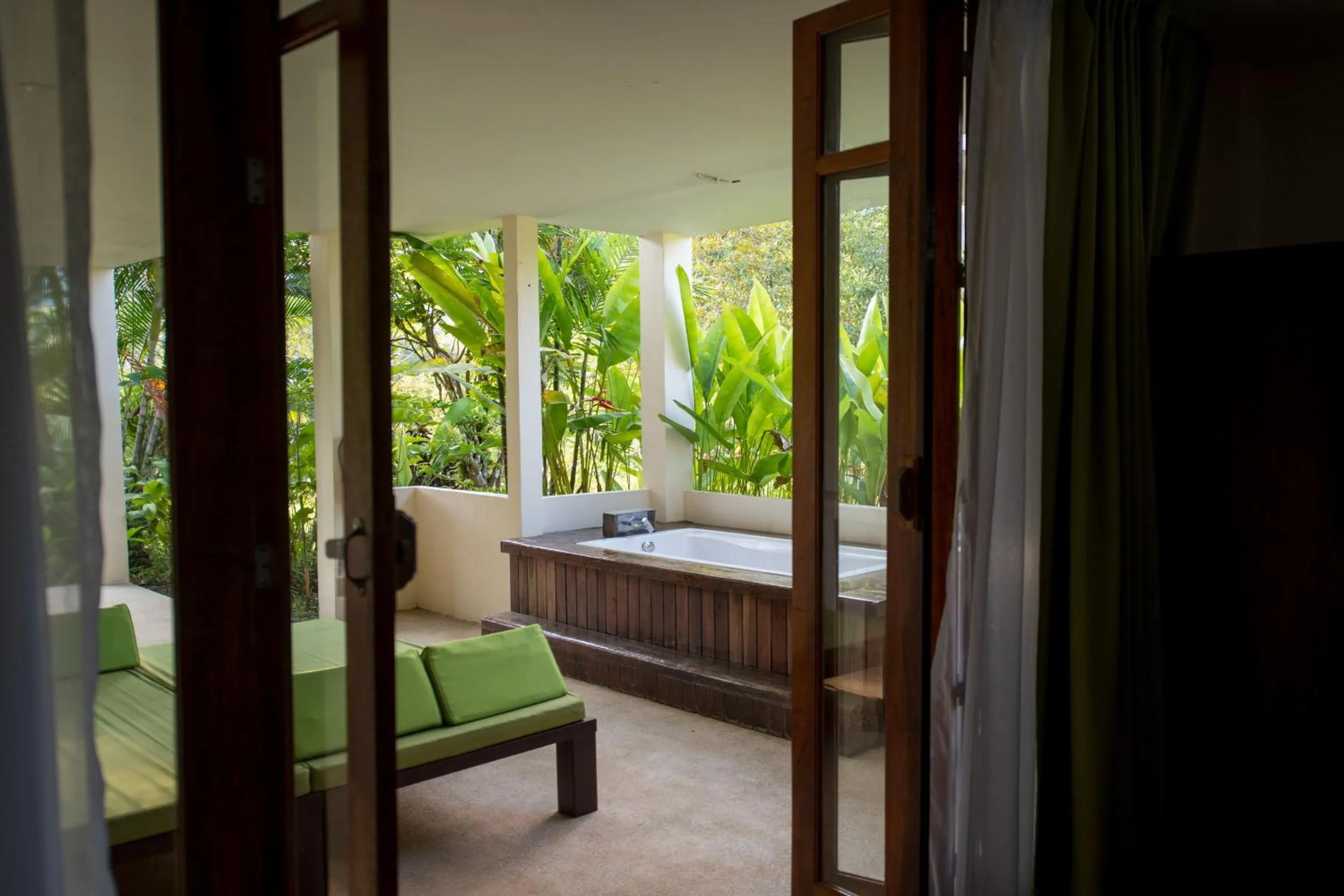 Garden view, Bed in Wareerak Hot Spring & Wellness- SHA Extra Plus