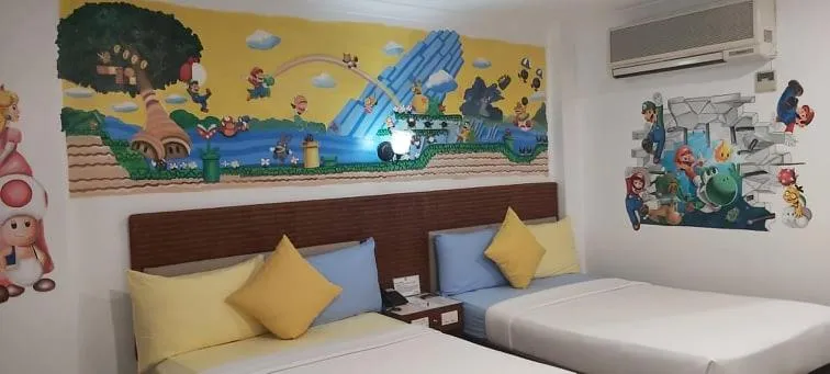 Bed in The Golden Pine Hotel