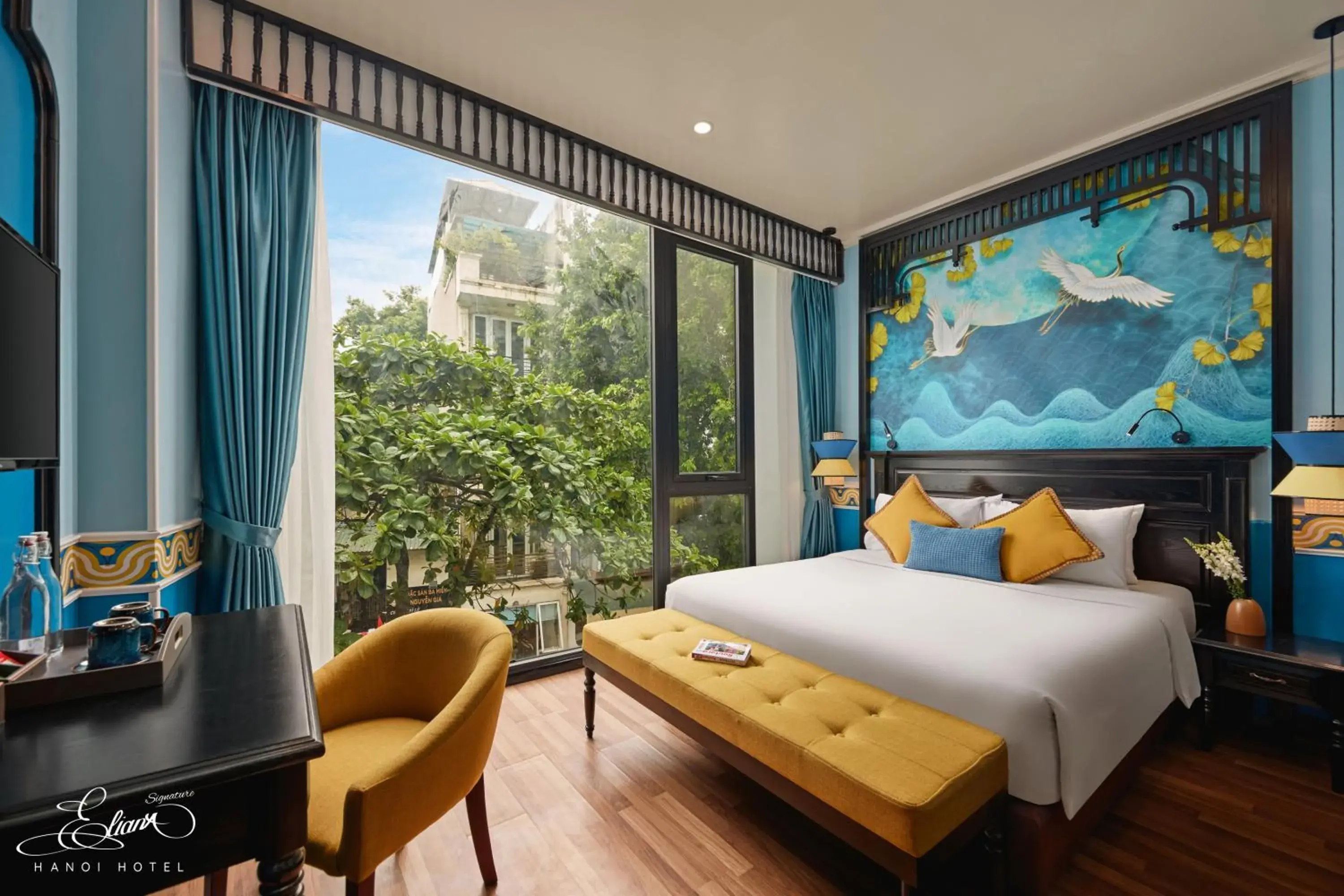 Bed in Eliana Signature Hanoi Hotel