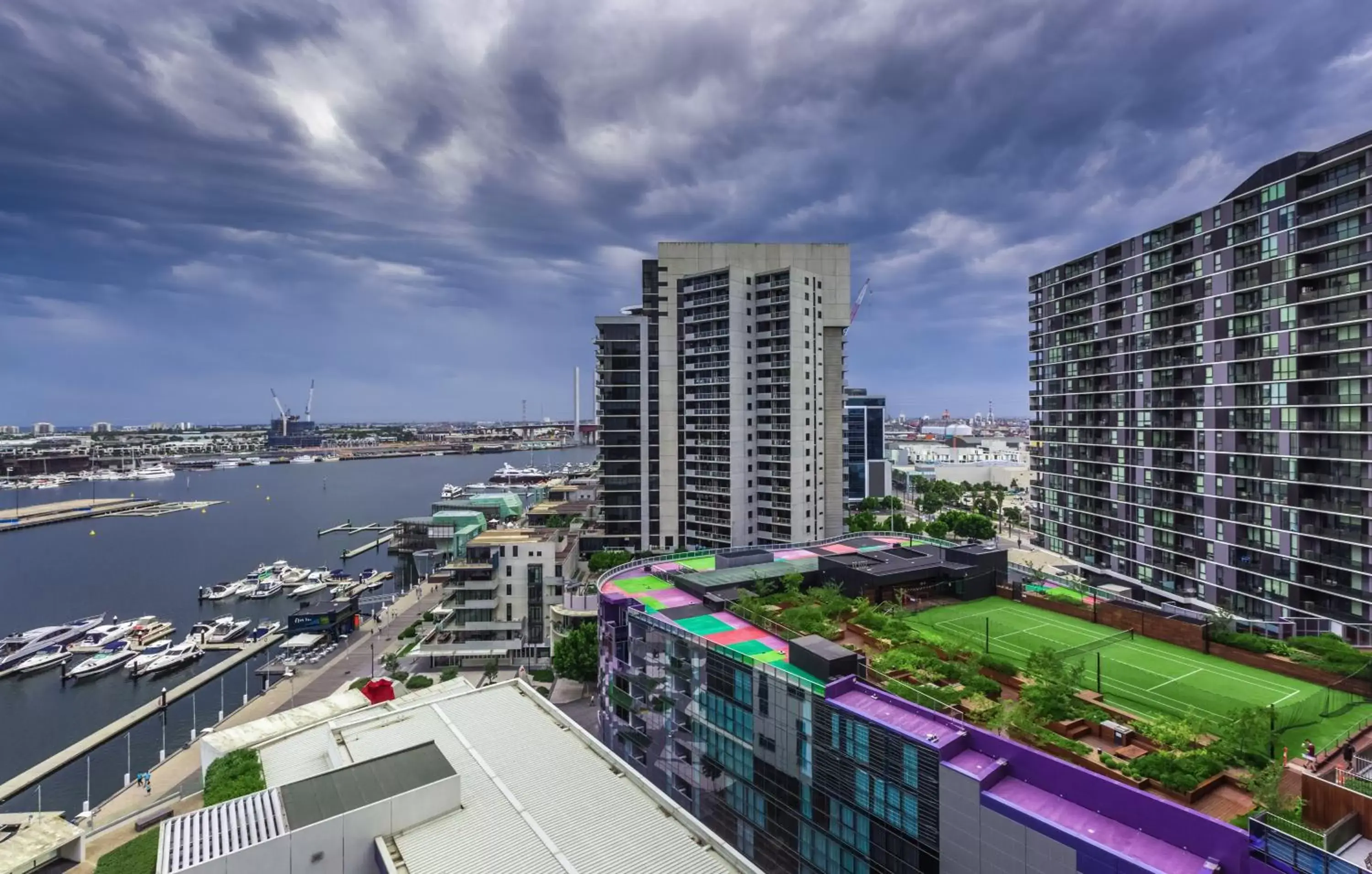 BBQ facilities, Balcony/Terrace in The Sebel Residences Melbourne Docklands Serviced Apartments