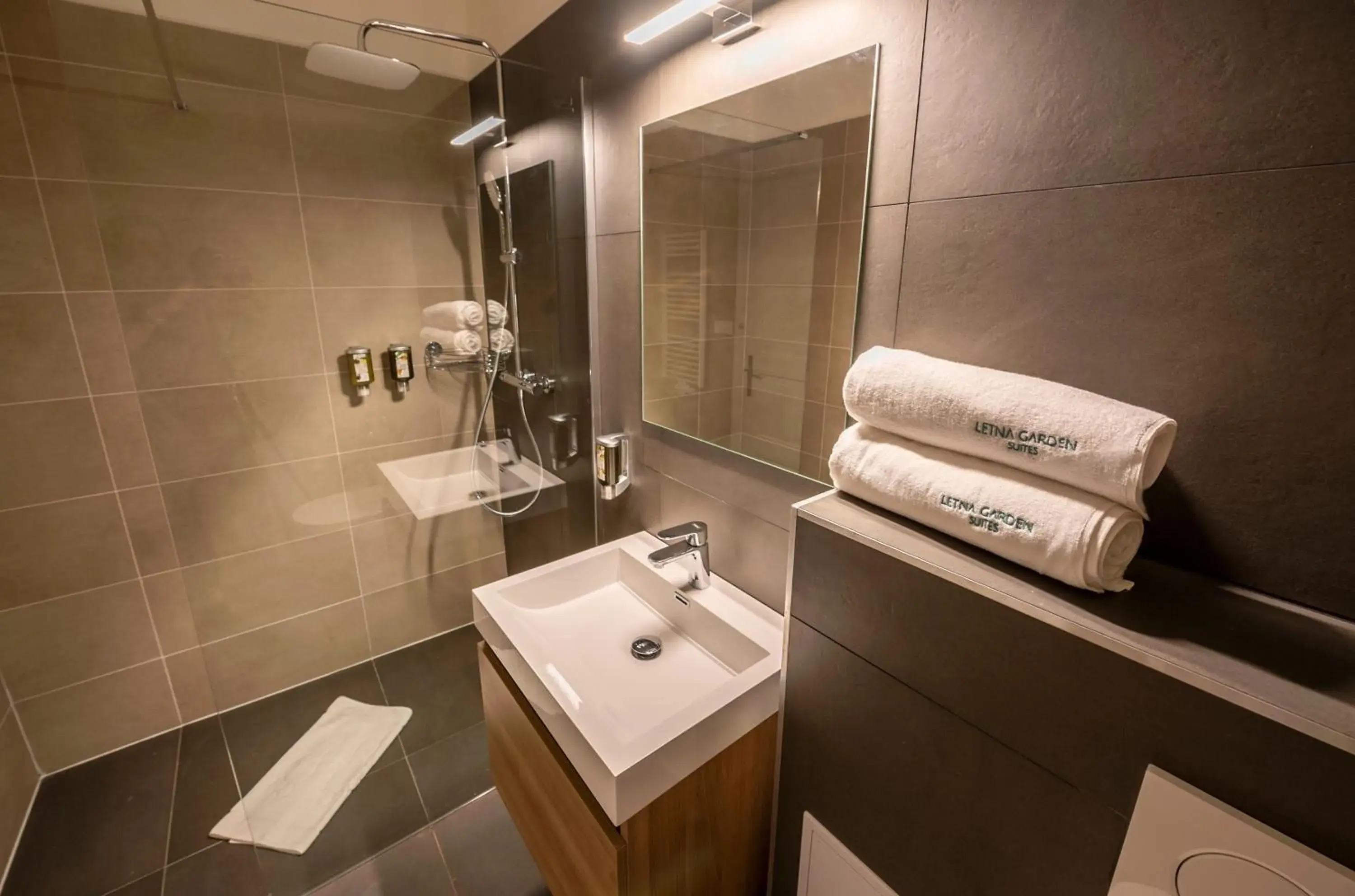 Bathroom in Letna Garden Suites