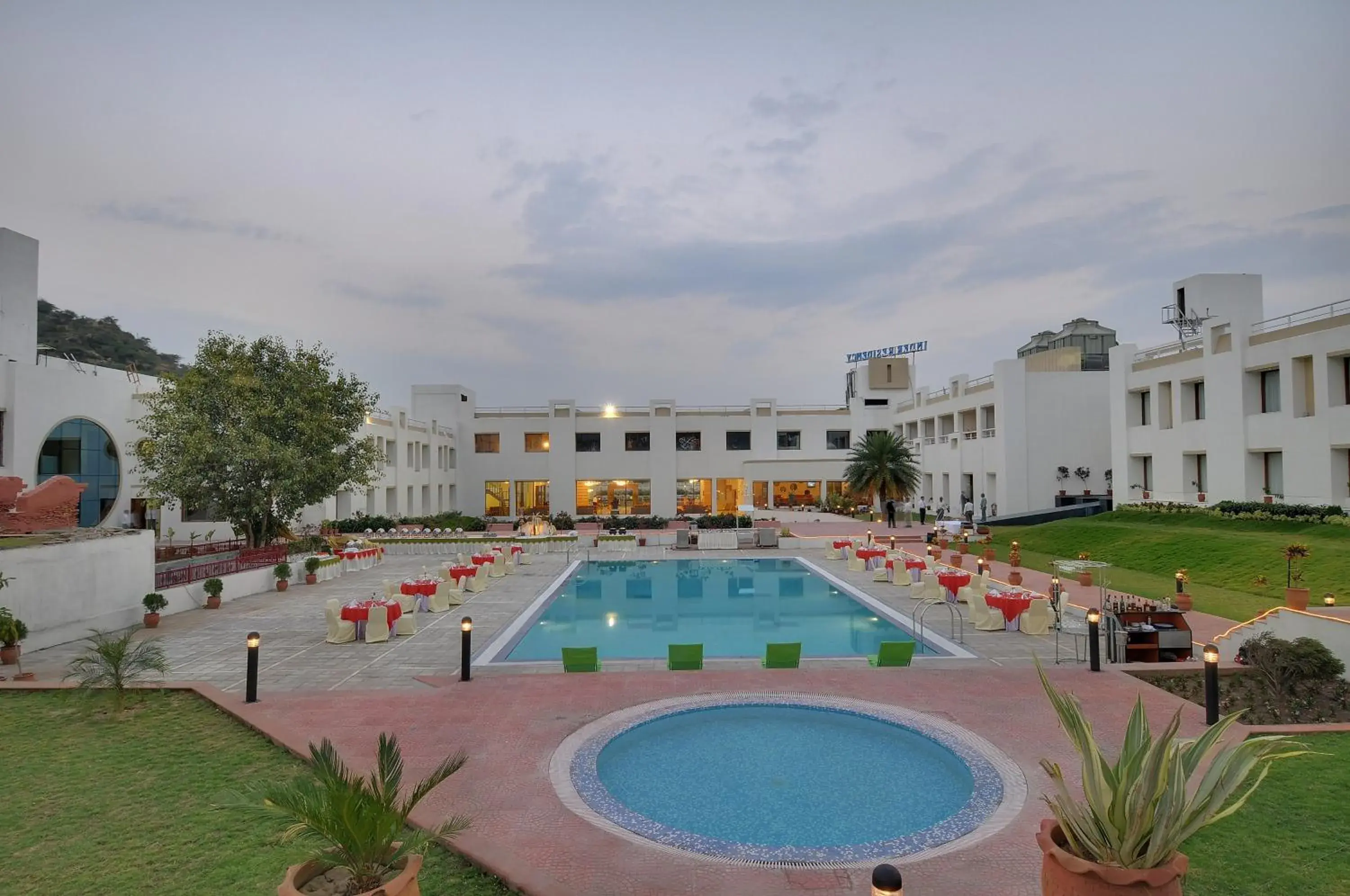 Property building, Swimming Pool in Inder Residency Resort & Spa Udaipur