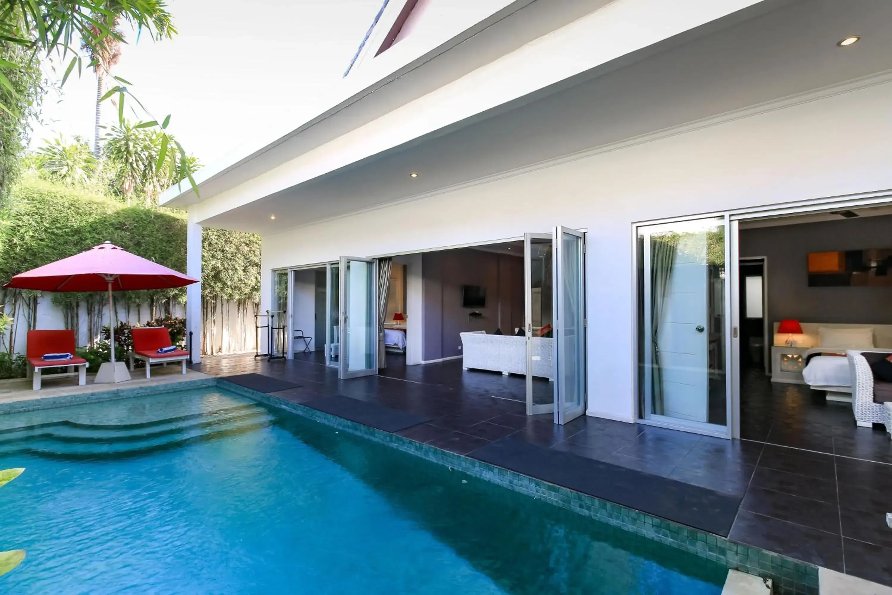 Pool view, Swimming Pool in Aleesha Villas and Suites