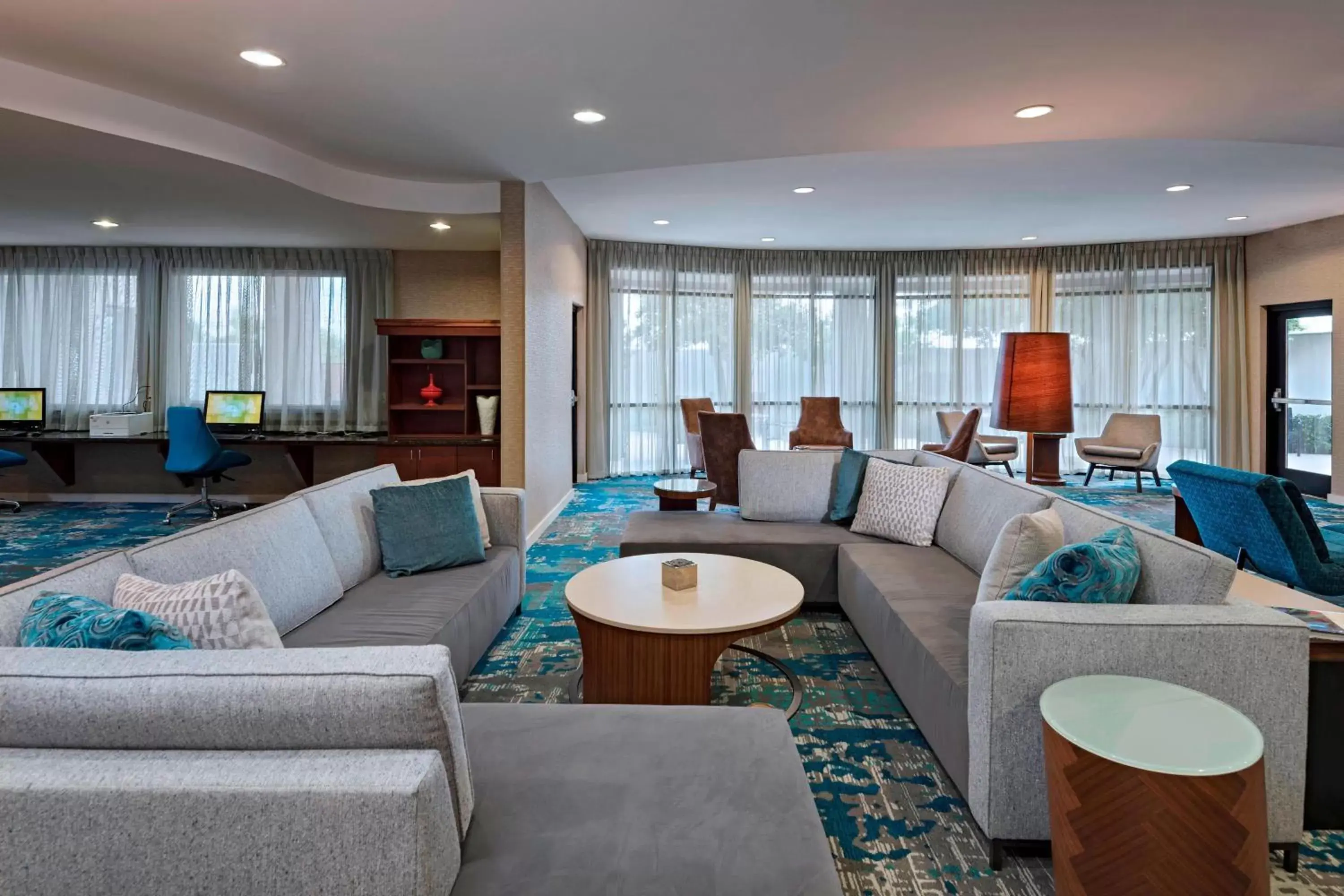 Lobby or reception, Seating Area in Courtyard by Marriott San Antonio North Stone Oak At Legacy