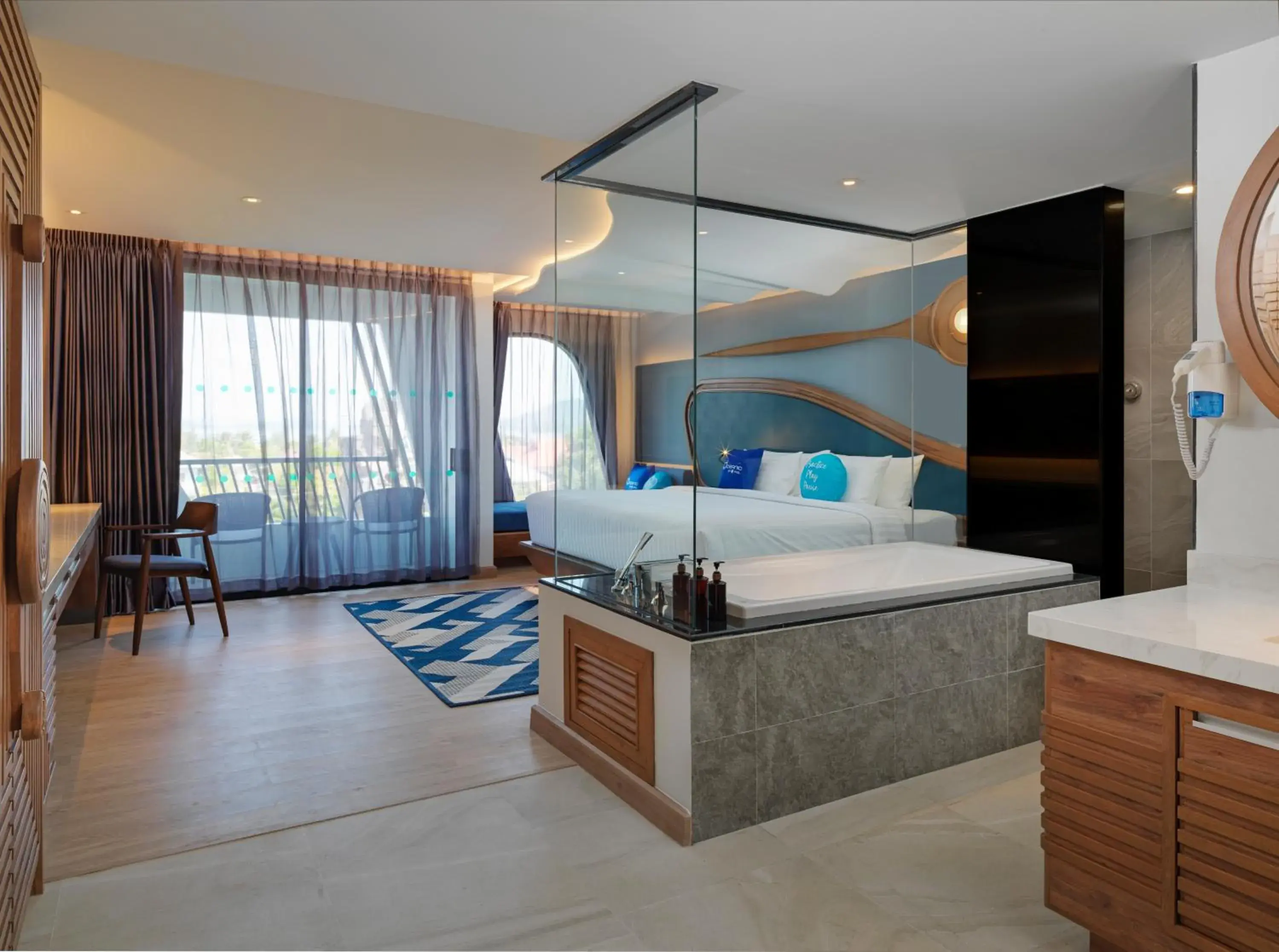 Photo of the whole room, Bed in The Oceanic Sportel Phuket - SHA Extra Plus Photo of the whole room, Bed in The Oceanic Sportel Phuket - SHA Extra Plus