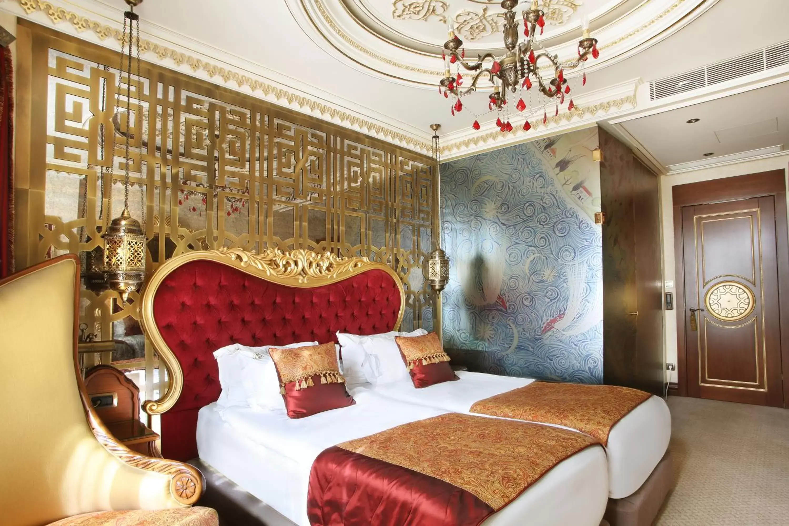 Bed in Daru Sultan Hotels Galata