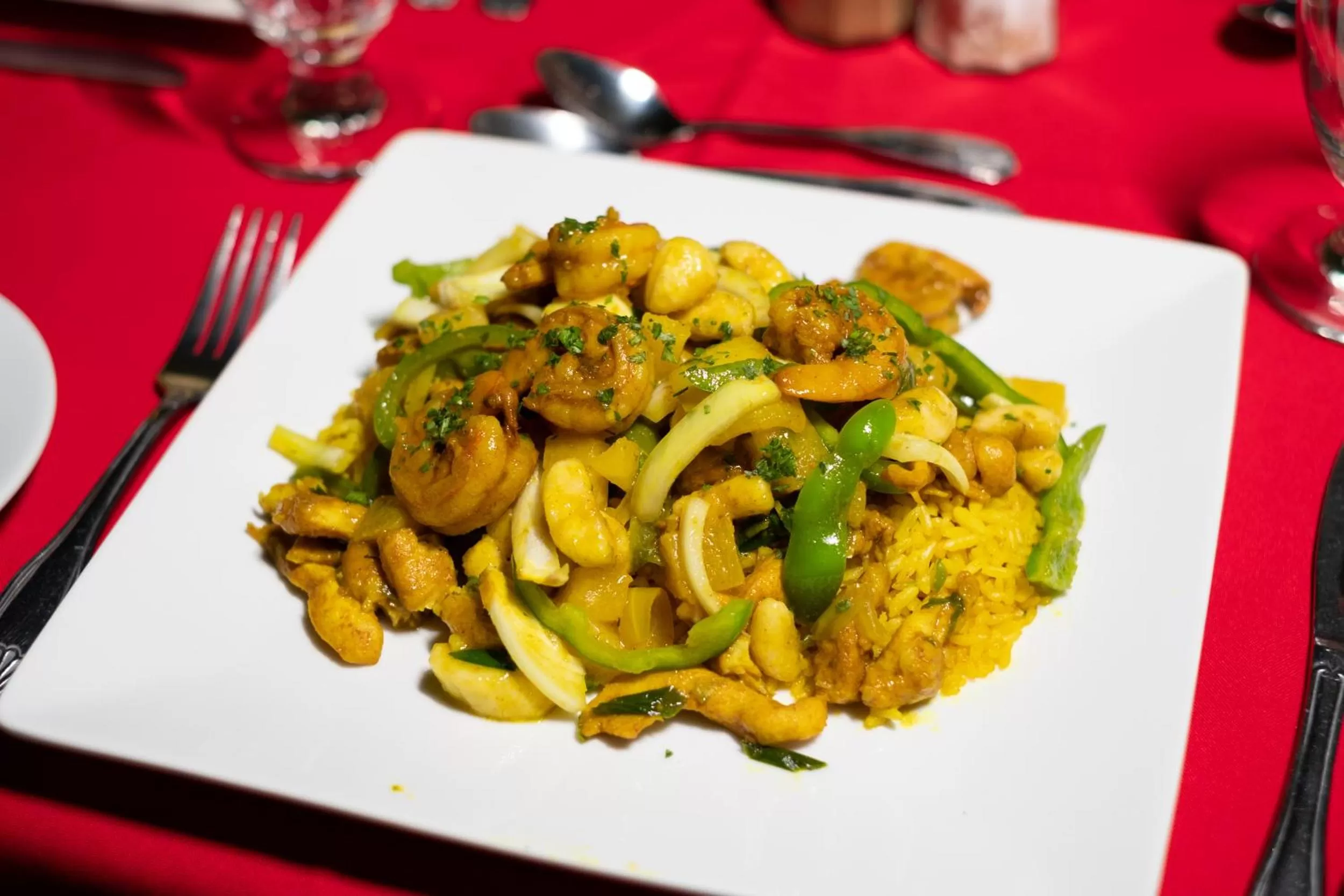 Food close-up in Hibiscus Lodge Hotel
