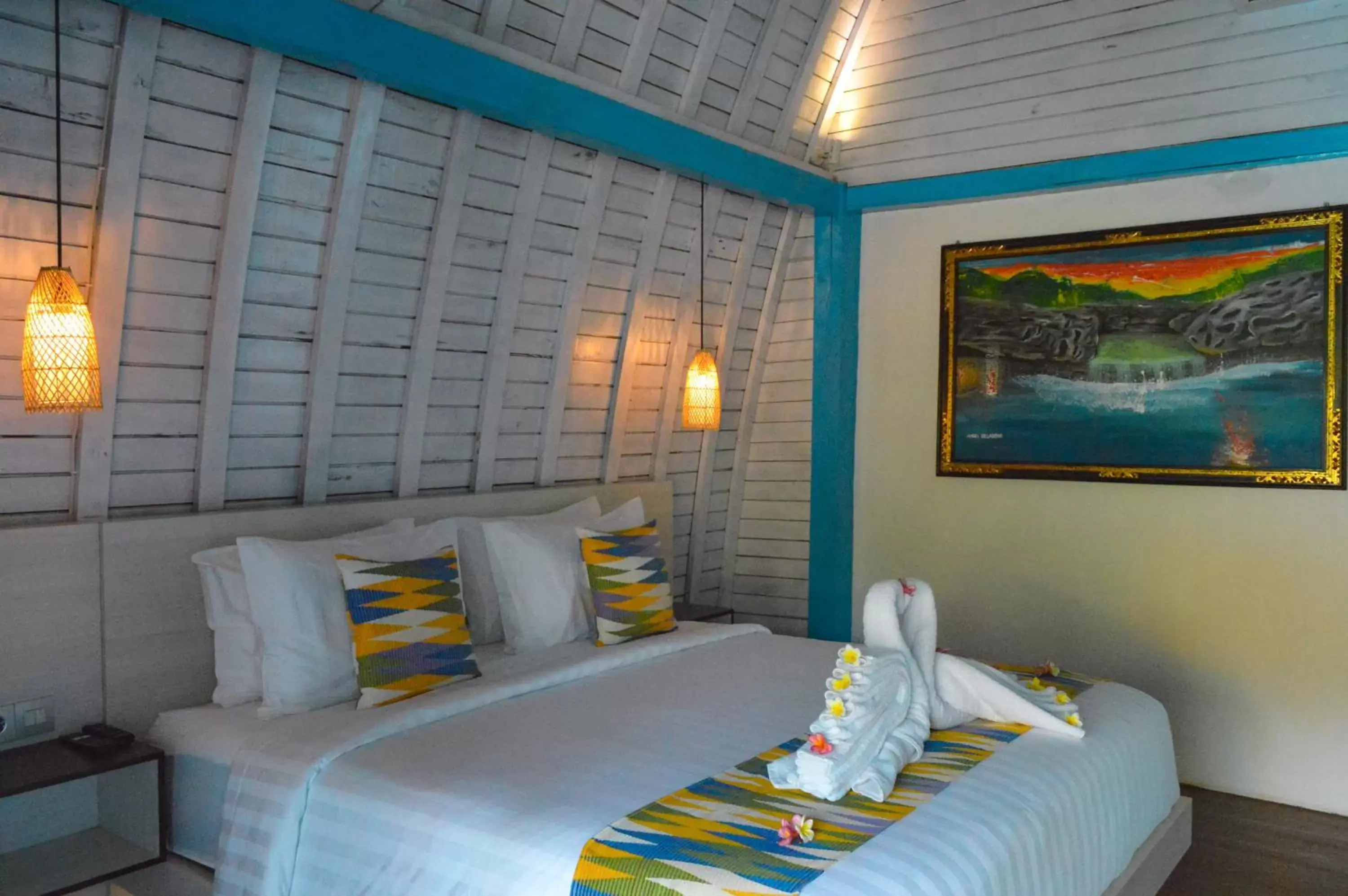 Bed in The MG Villa & SPA Bed in The MG Villa & SPA