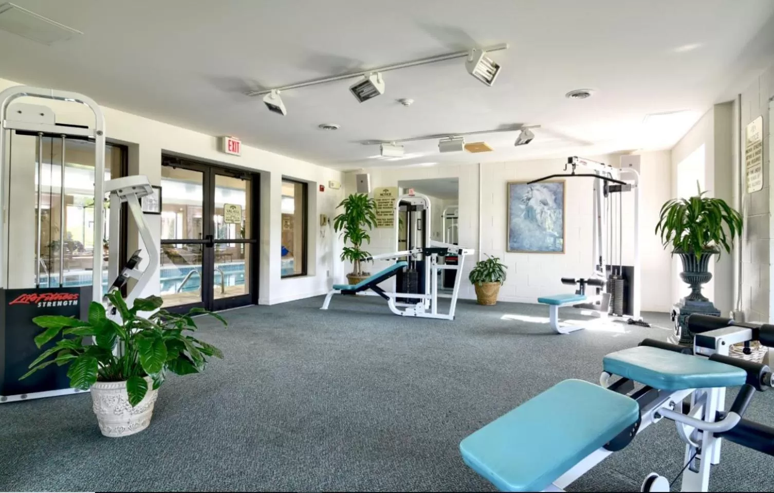 Fitness centre/facilities in Roosevelt Inn & Suites Saratoga Springs