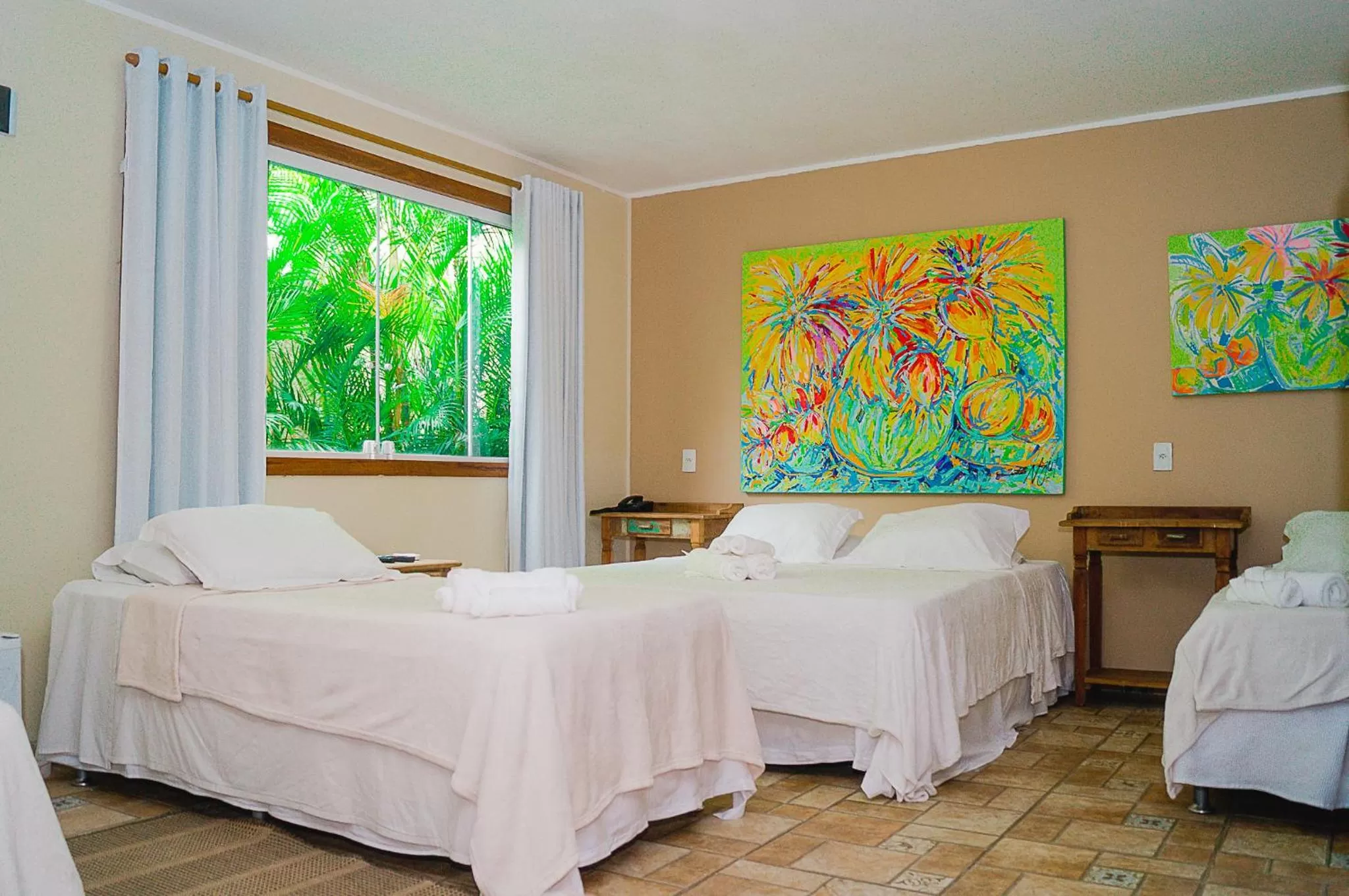 Bed in Pousada La Dolce Vita