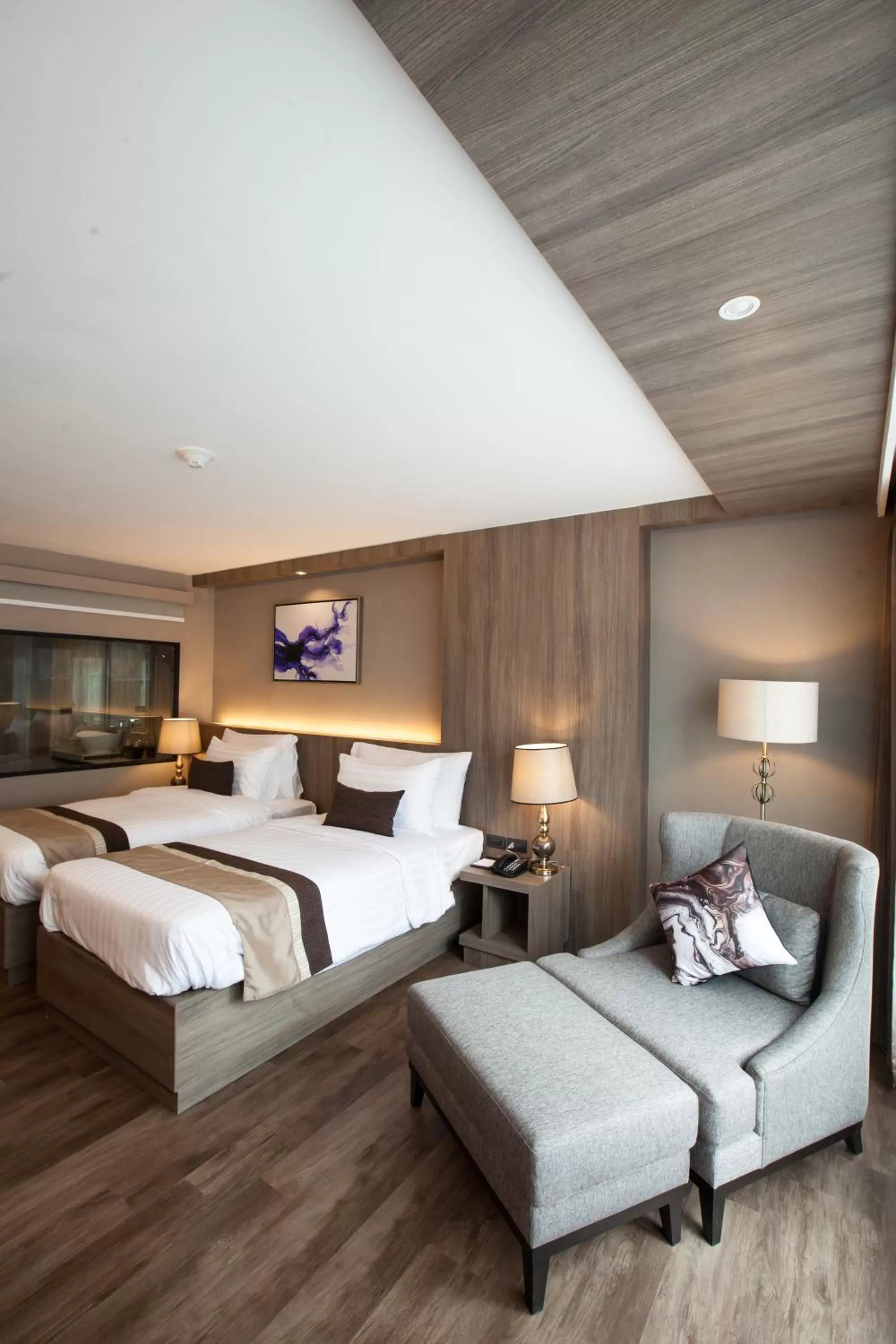 Bedroom, Bed in Arte Hotel - SHA Extra Plus