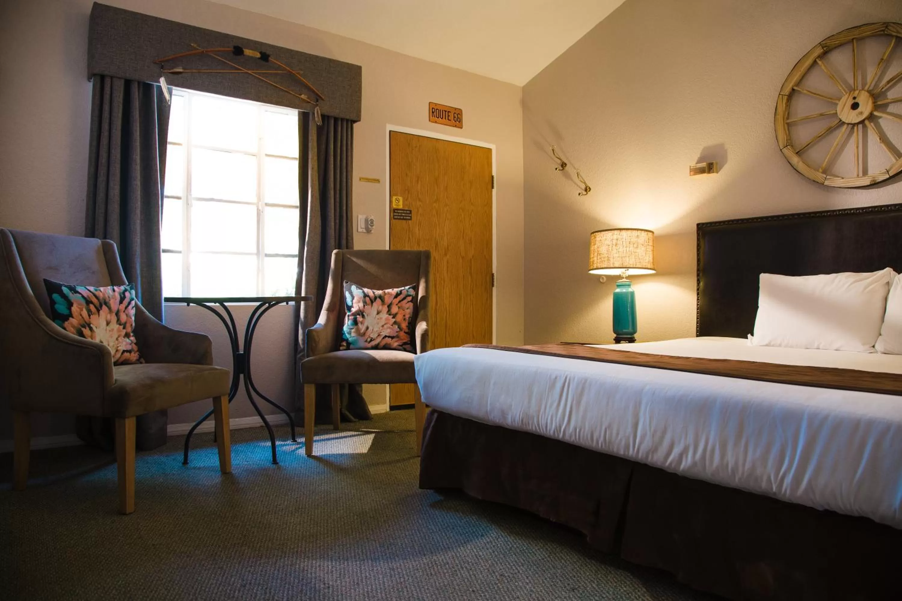 Bed in The Canyon Motel & RV Park