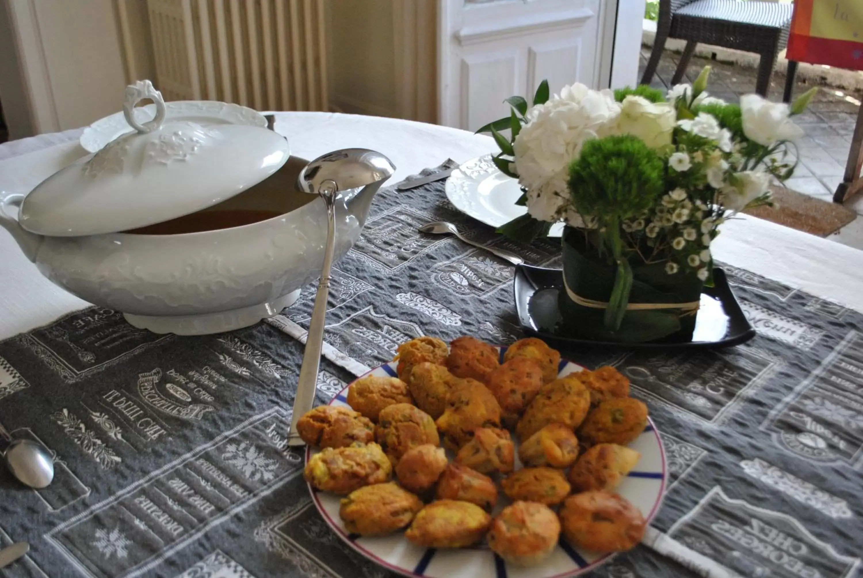 Food close-up in Villa Hortebise