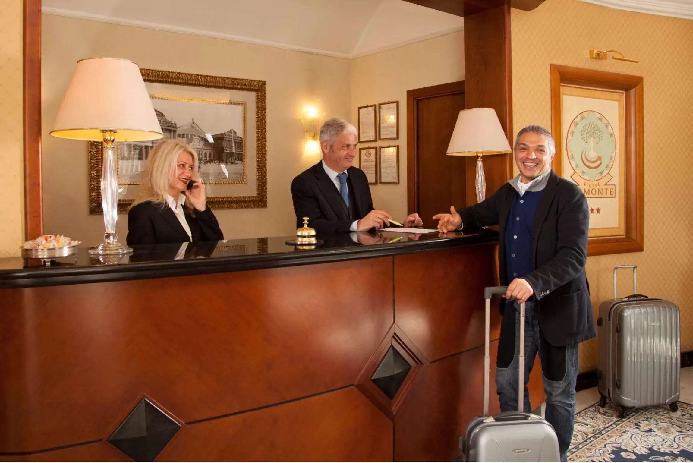 People, Lobby/Reception in Hotel Piemonte
