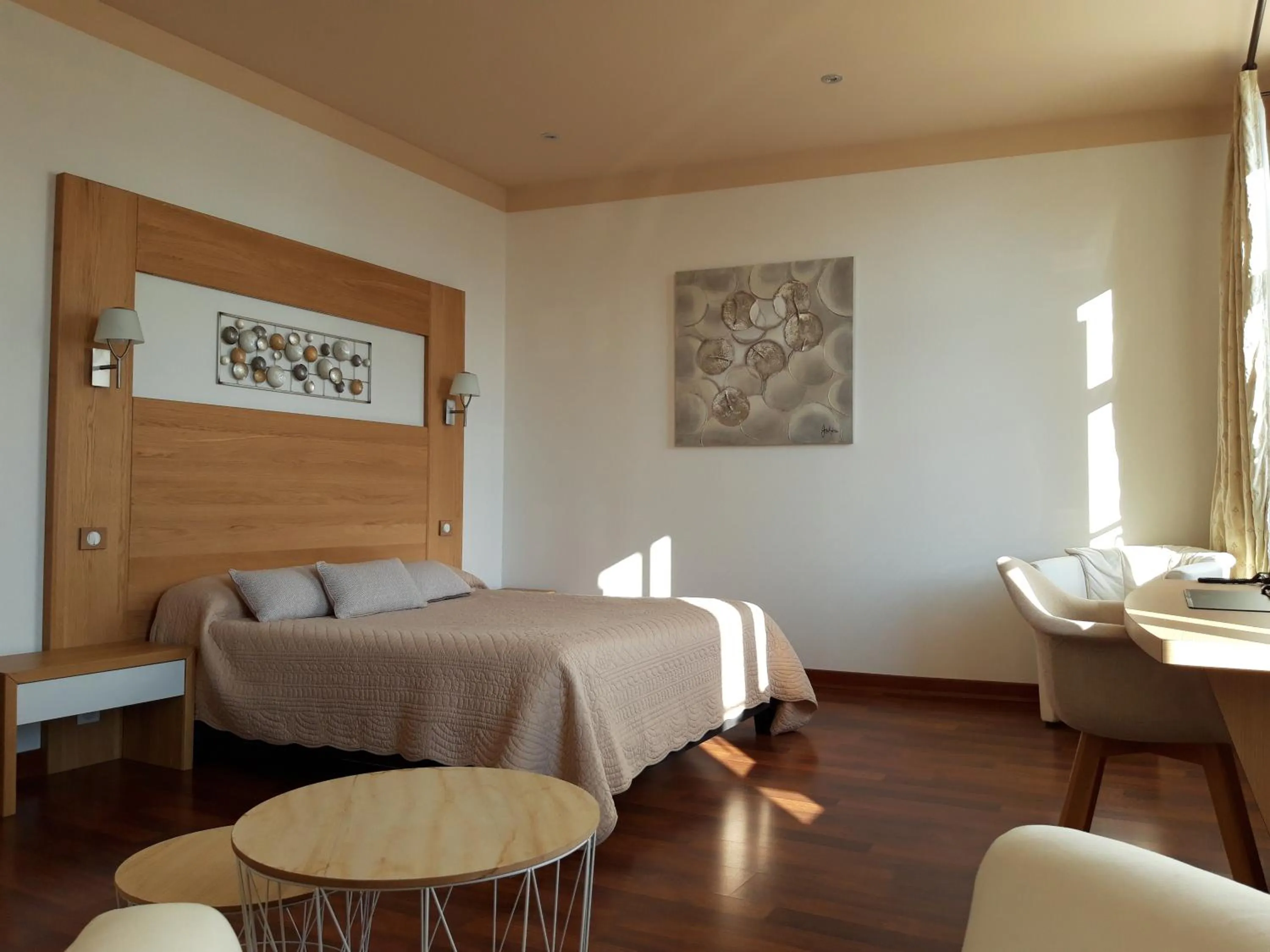 Bed in Hôtel la Guimbarde