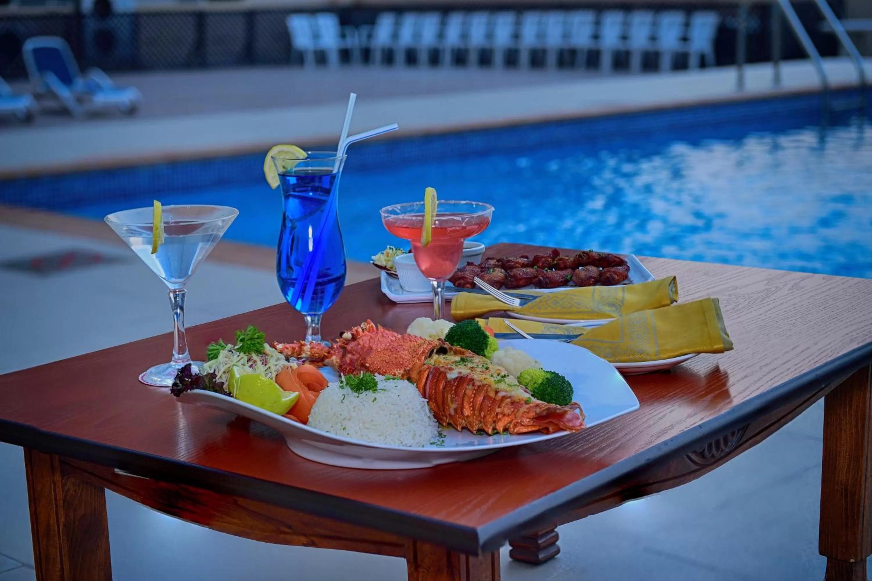 Food close-up in La Rosa Hotel, Juffair