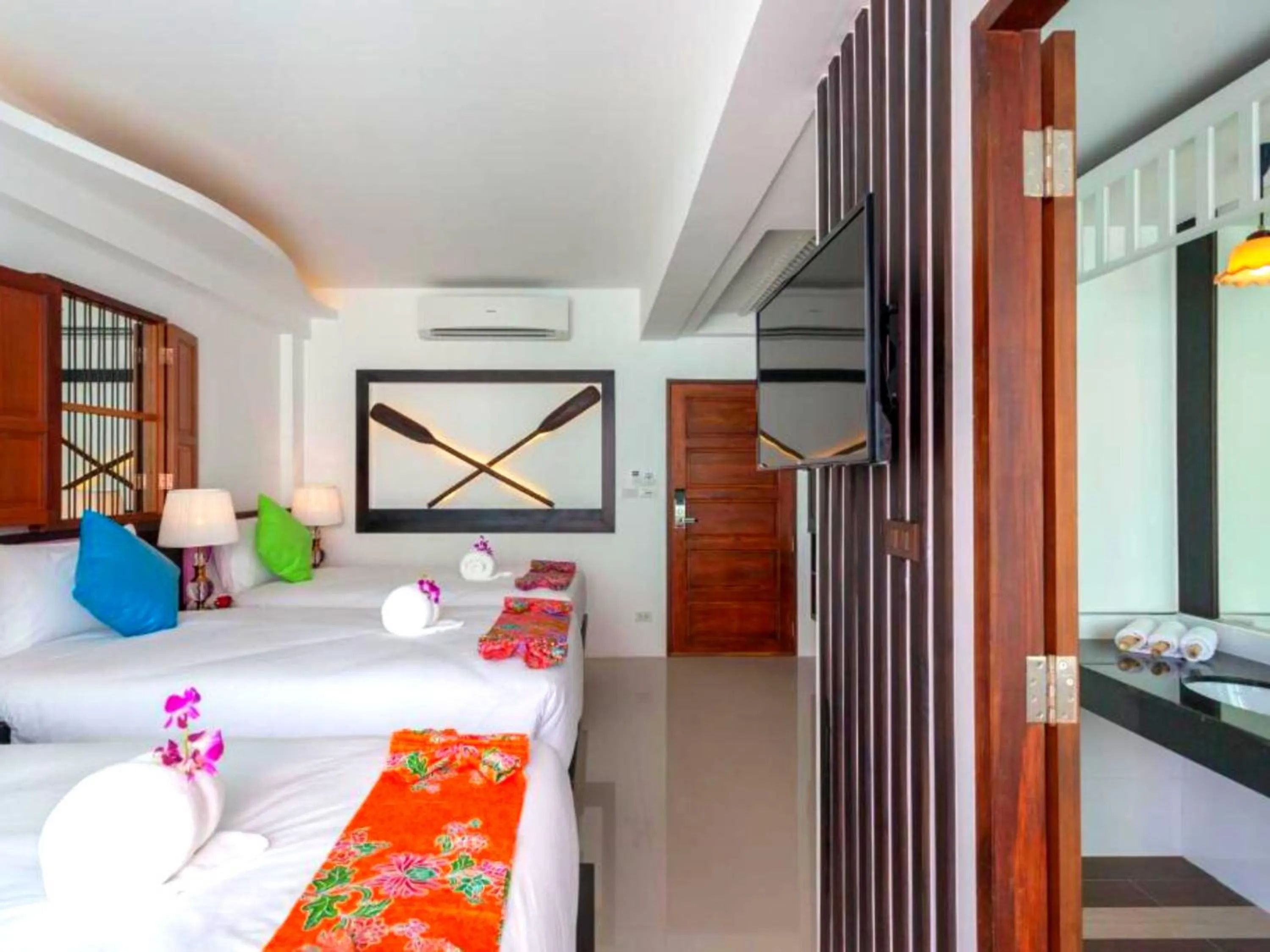 Deluxe Triple Room (3 Single beds)  No-View in The Samui Beach Resort
