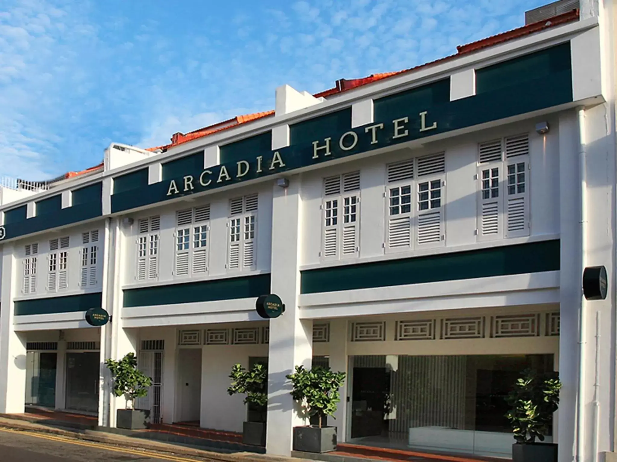 Facade/entrance, Property Building in Arcadia Hotel