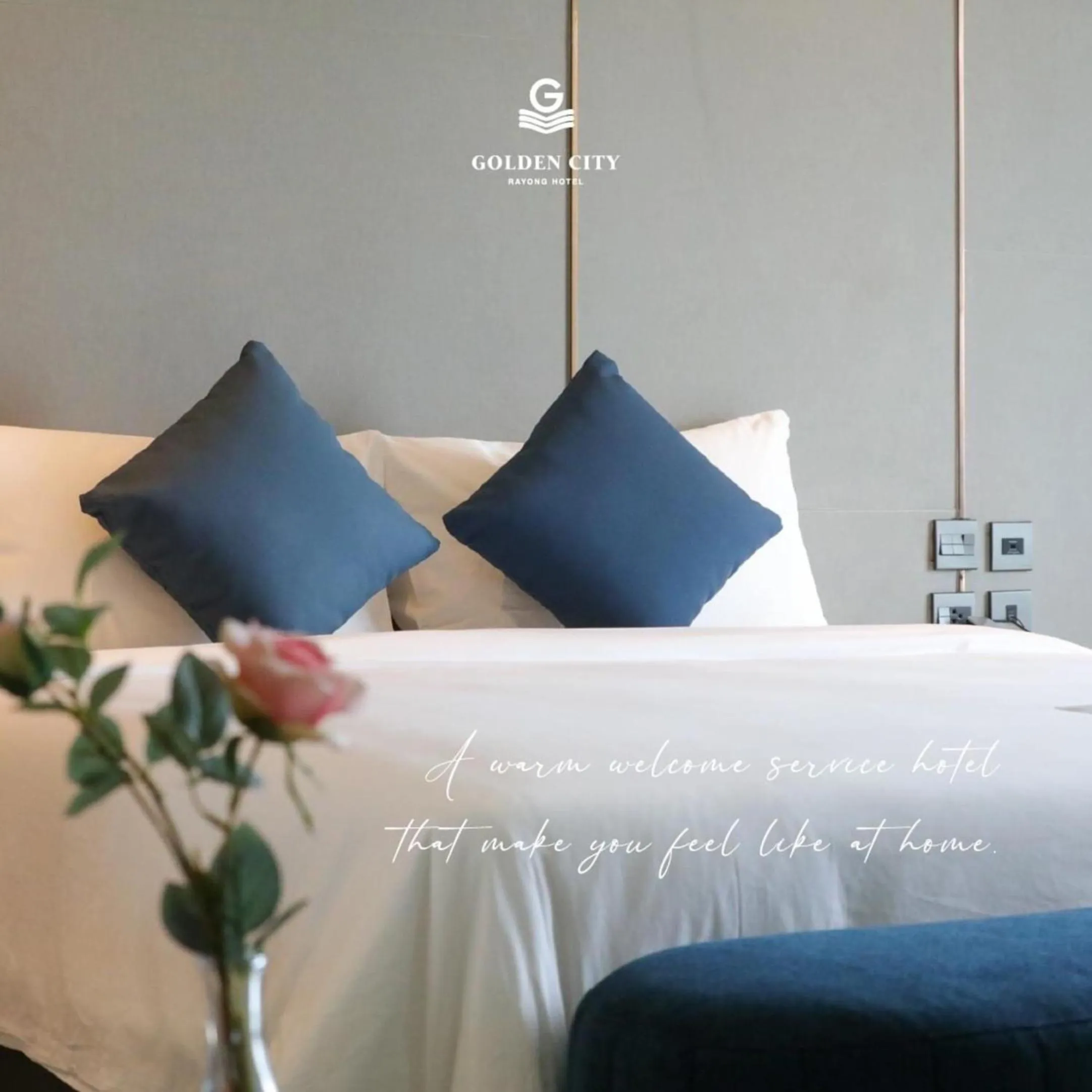 Property building, Bed in Golden City Rayong Hotel