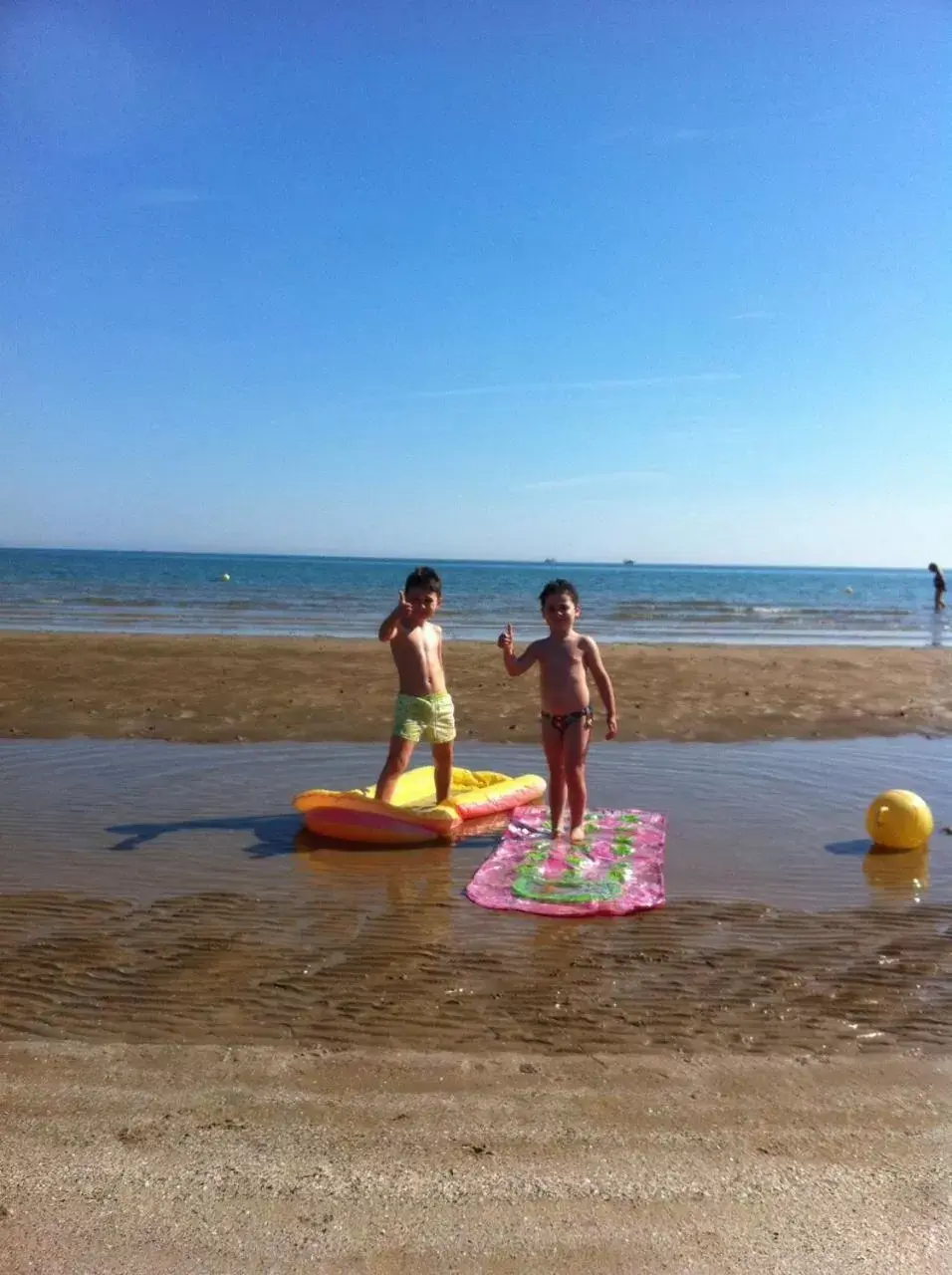 Children play ground, Beach in Rocca Sul Mare Hotel