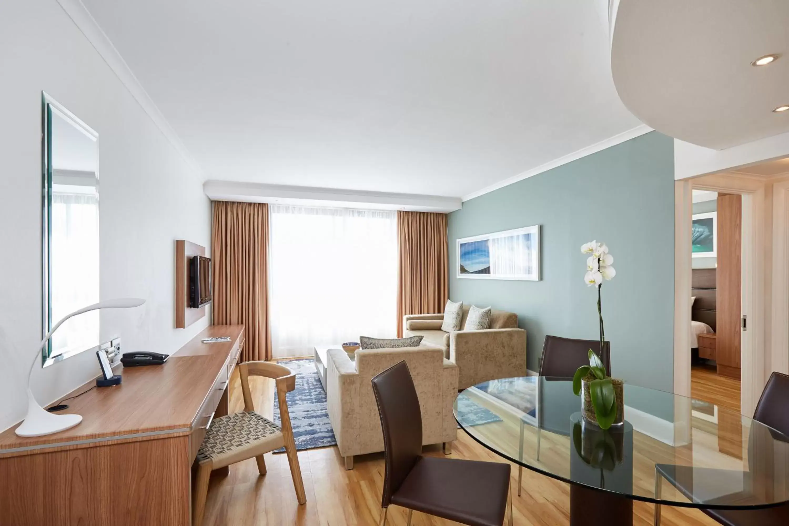 Living room, Dining Area in President Hotel