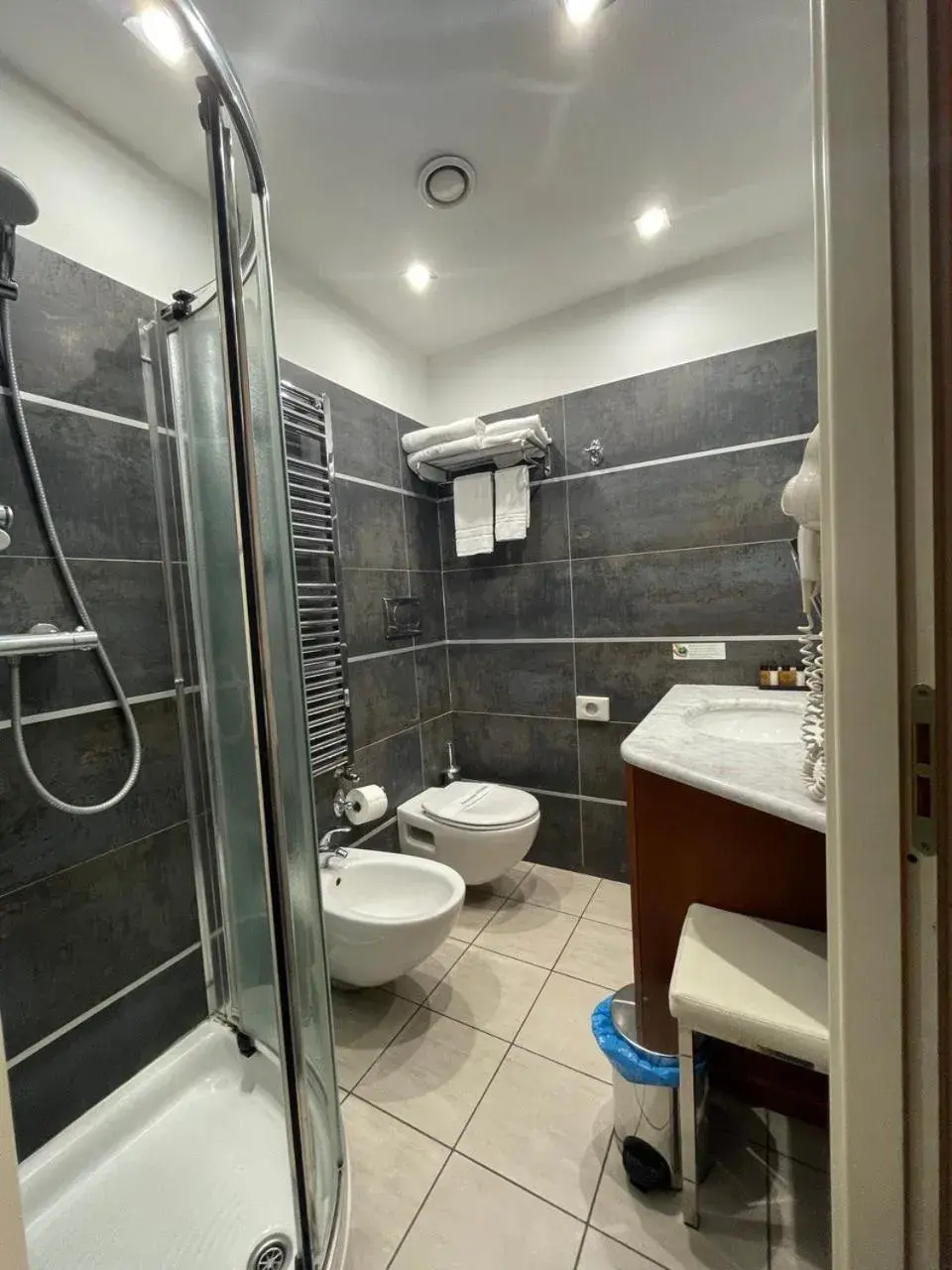 Shower, Bathroom in Hotel Villa Savoia