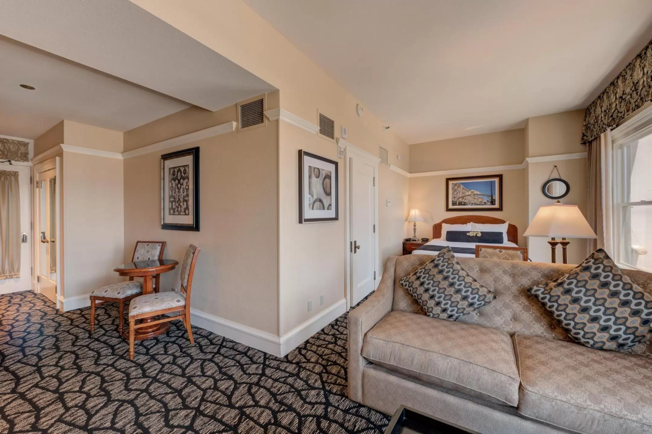 Living room in Gaslamp Plaza Suites