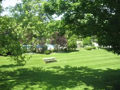 Pool view in Interlaken Inn