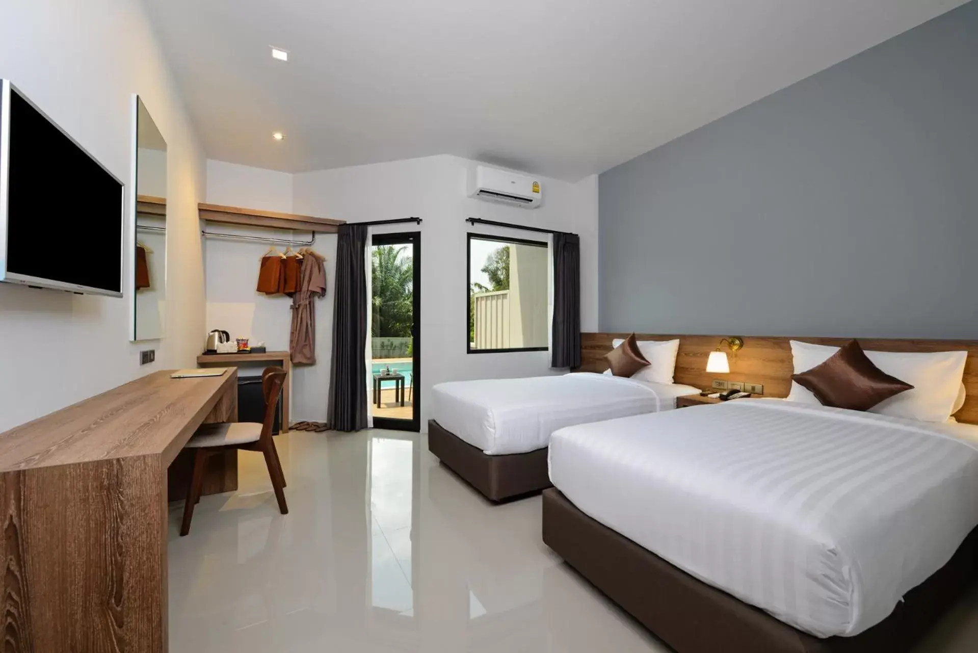 Bedroom in The Chill at Krabi Hotel