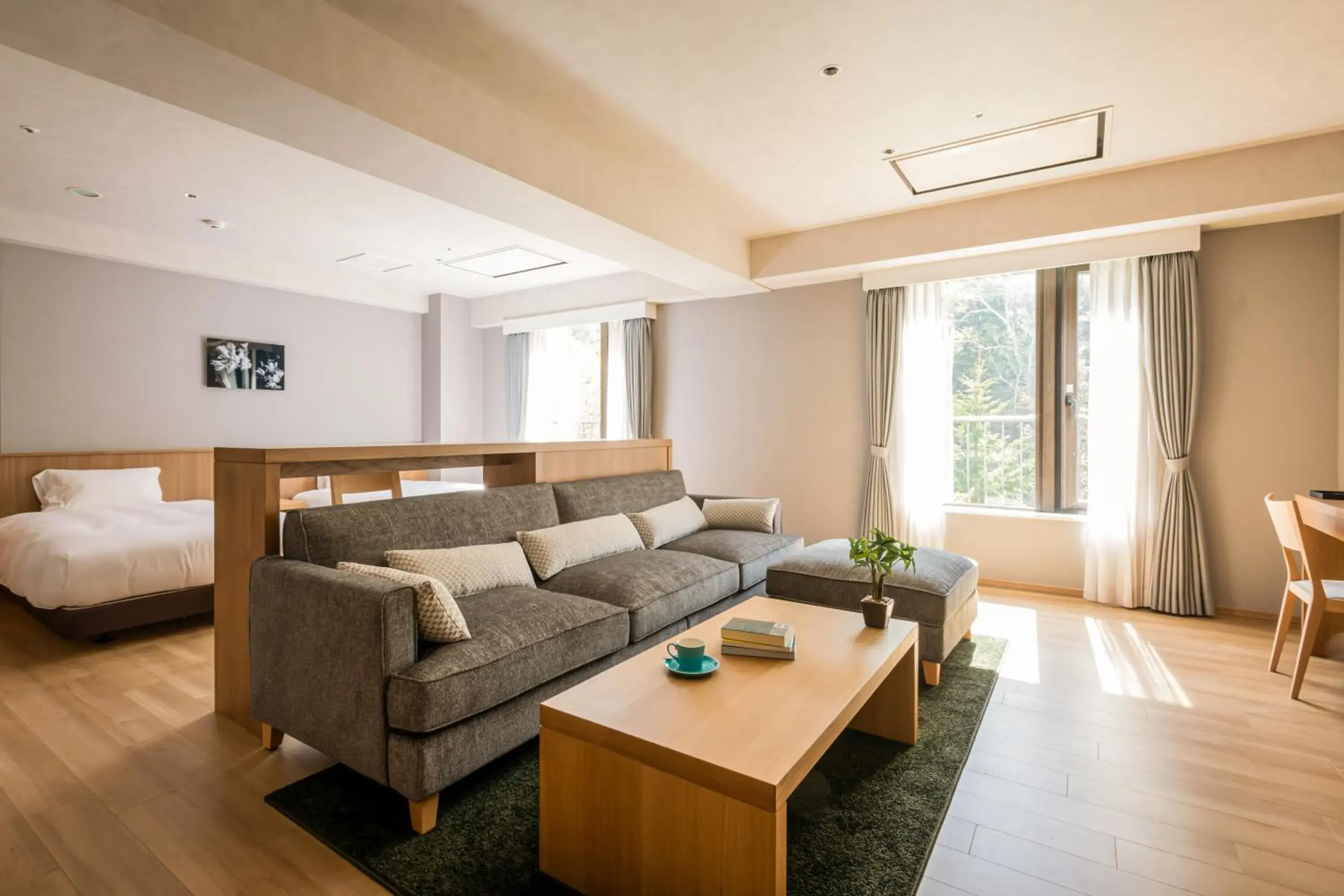 Living room, Seating Area in Asahidake Onsen Hotel Bear Monte