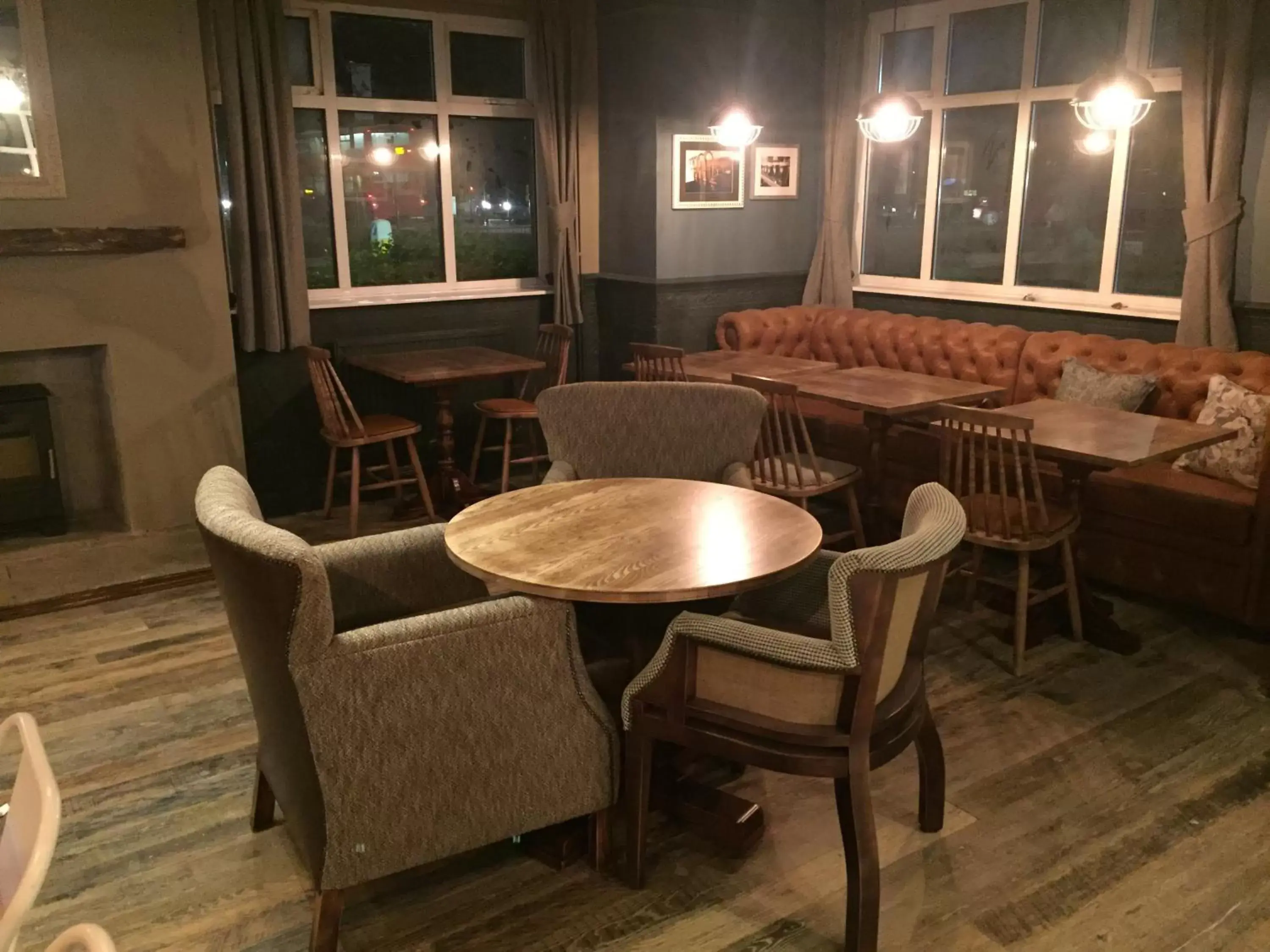 Dining area in The Crafty Cow Dining area in The Crafty Cow