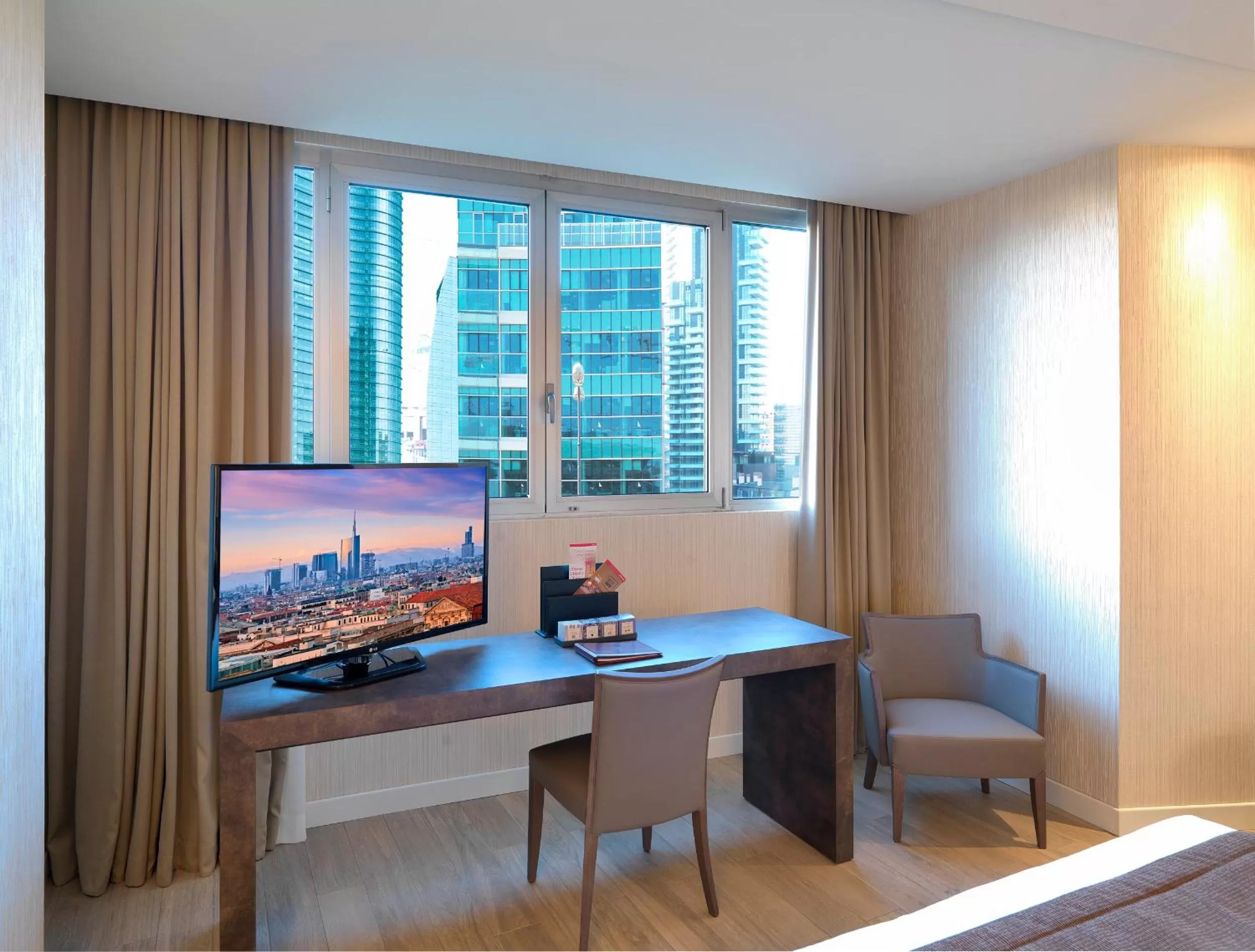 Seating area in Windsor Hotel Milano