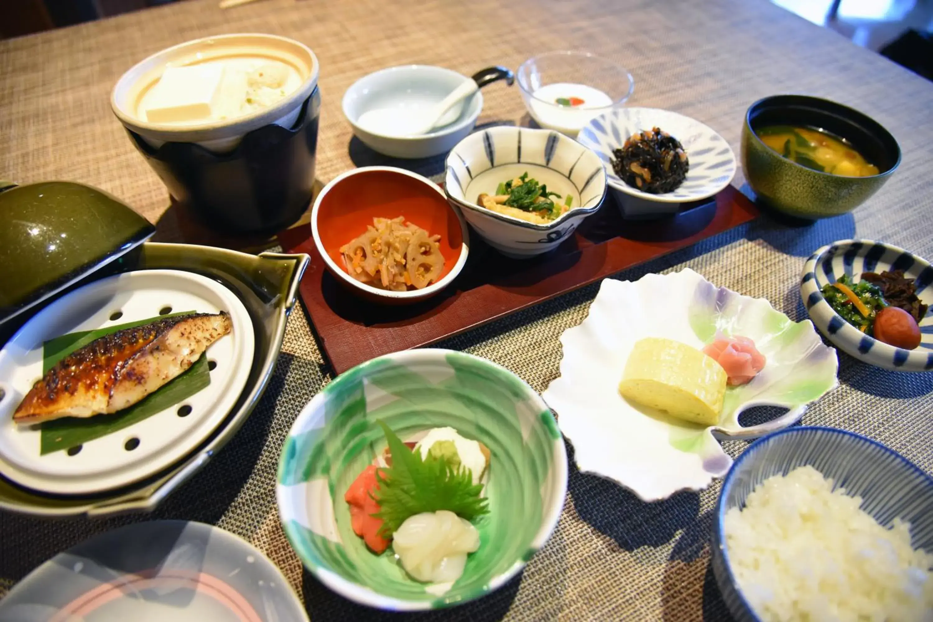 Asian breakfast in Arima Onsen Taketoritei Maruyama Ryokan