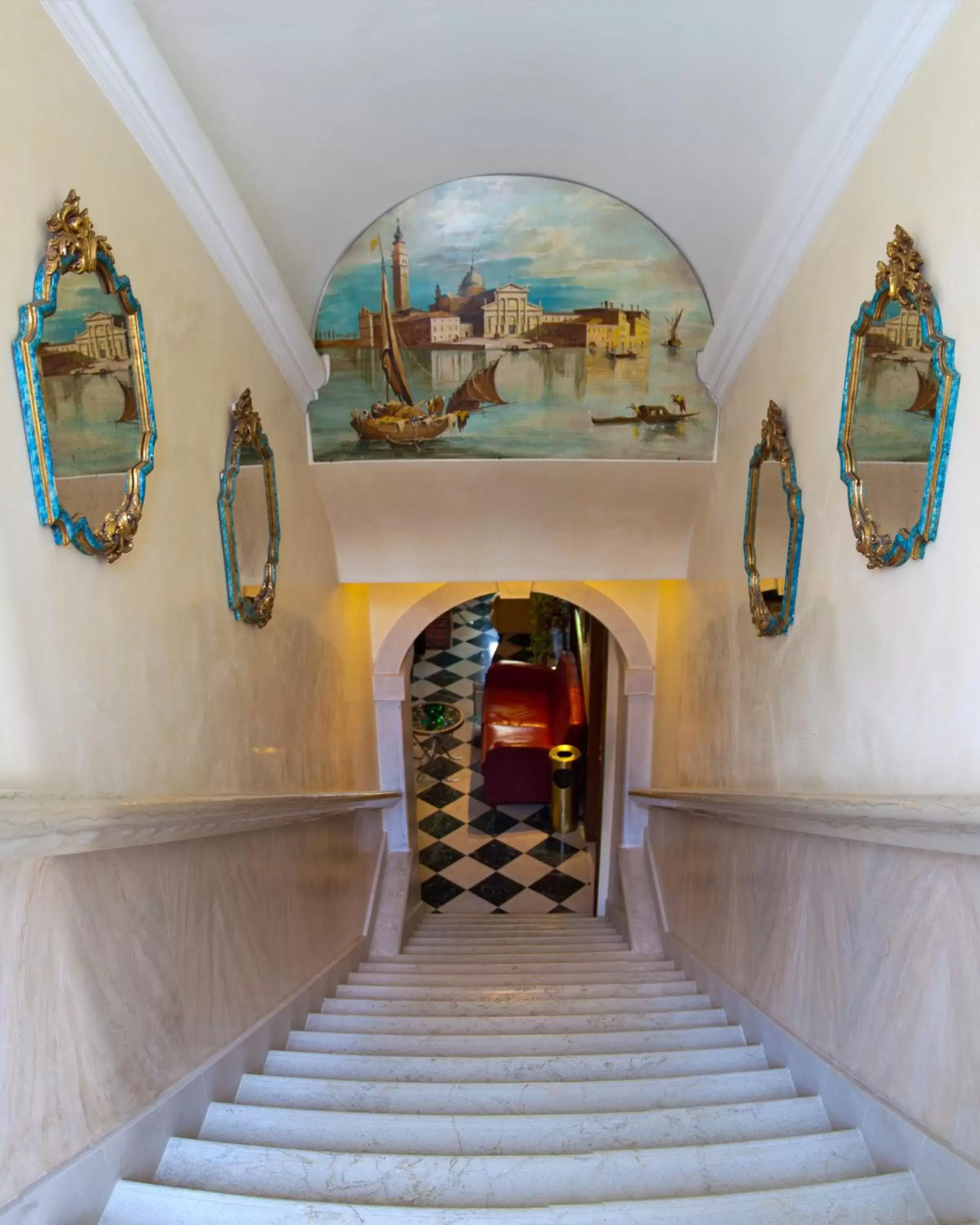 Decorative detail, Lobby/Reception in Pensione Accademia - Villa Maravege