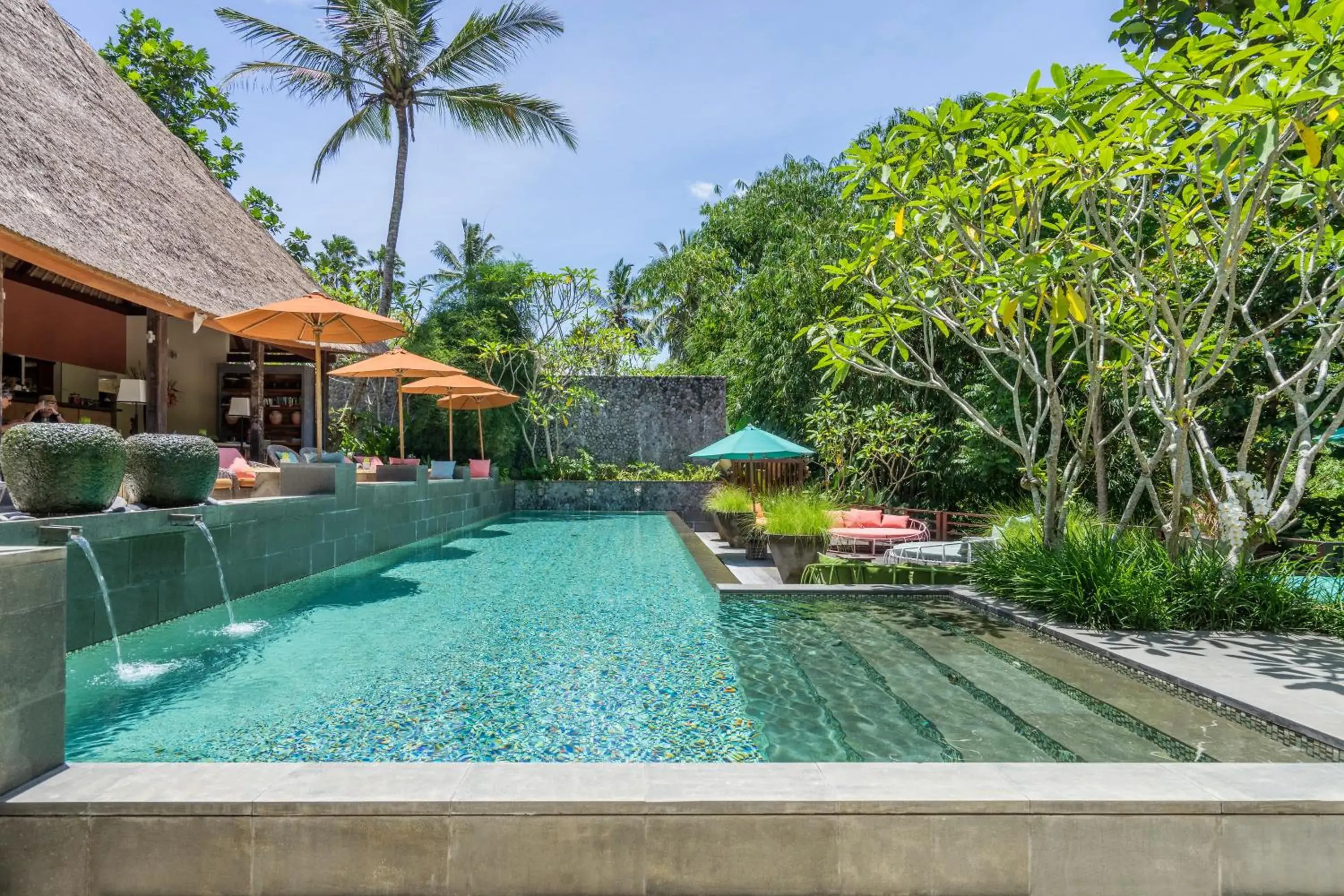 Restaurant/places to eat, Swimming Pool in The Purist Villas & Spa Ubud