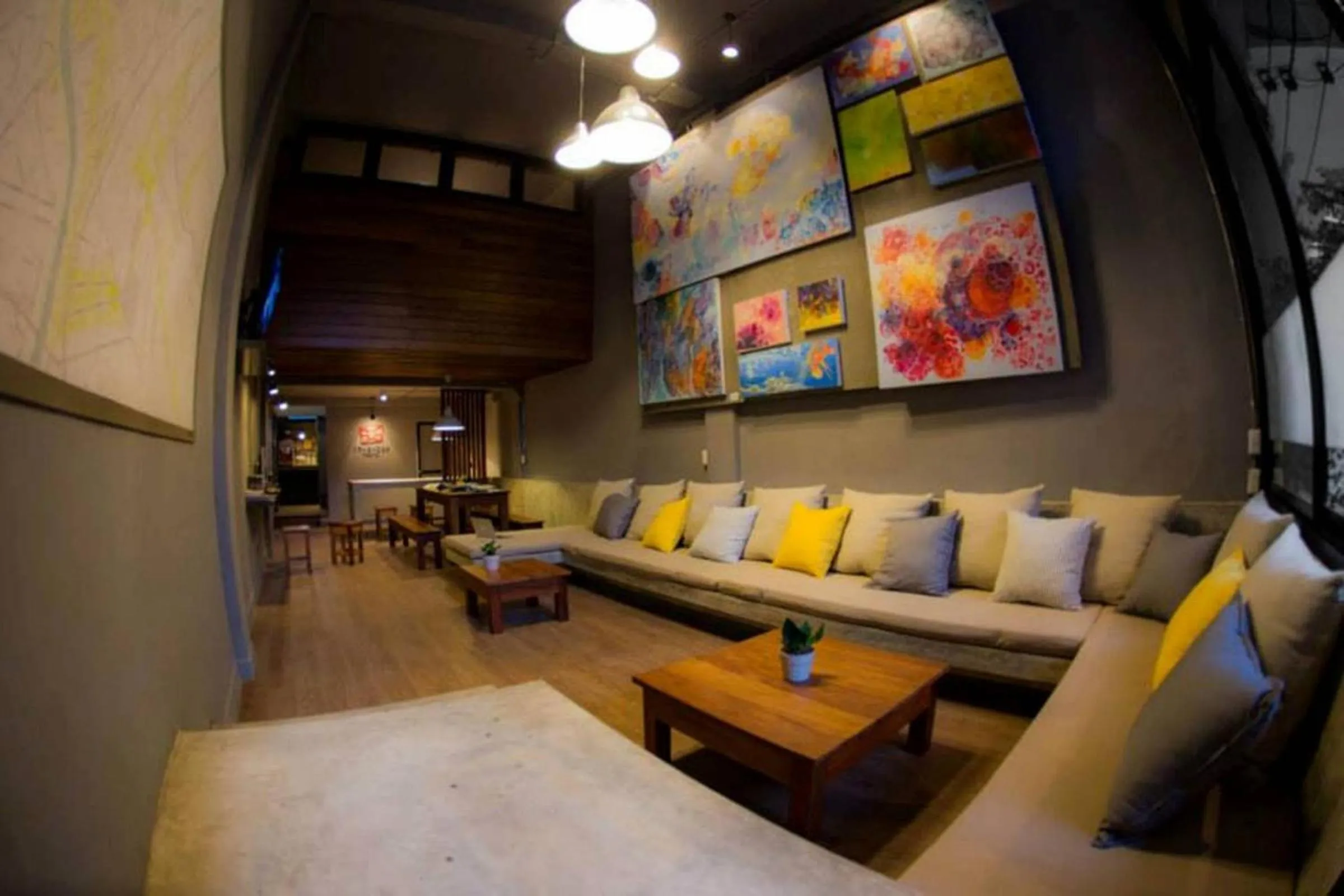 Lounge or bar in In a Box Hostel