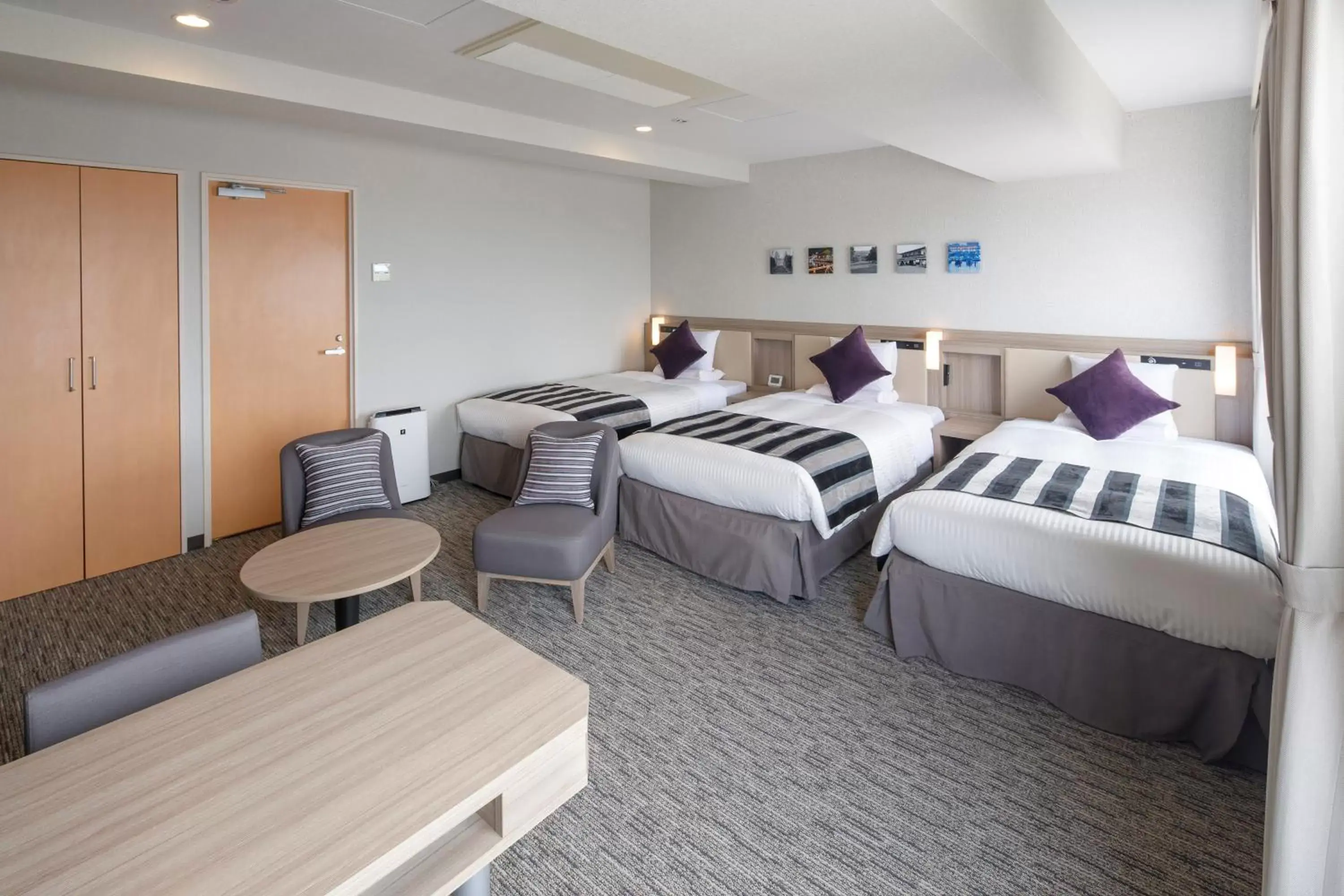 Bed in HOTEL MYSTAYS Hakodate Goryokaku